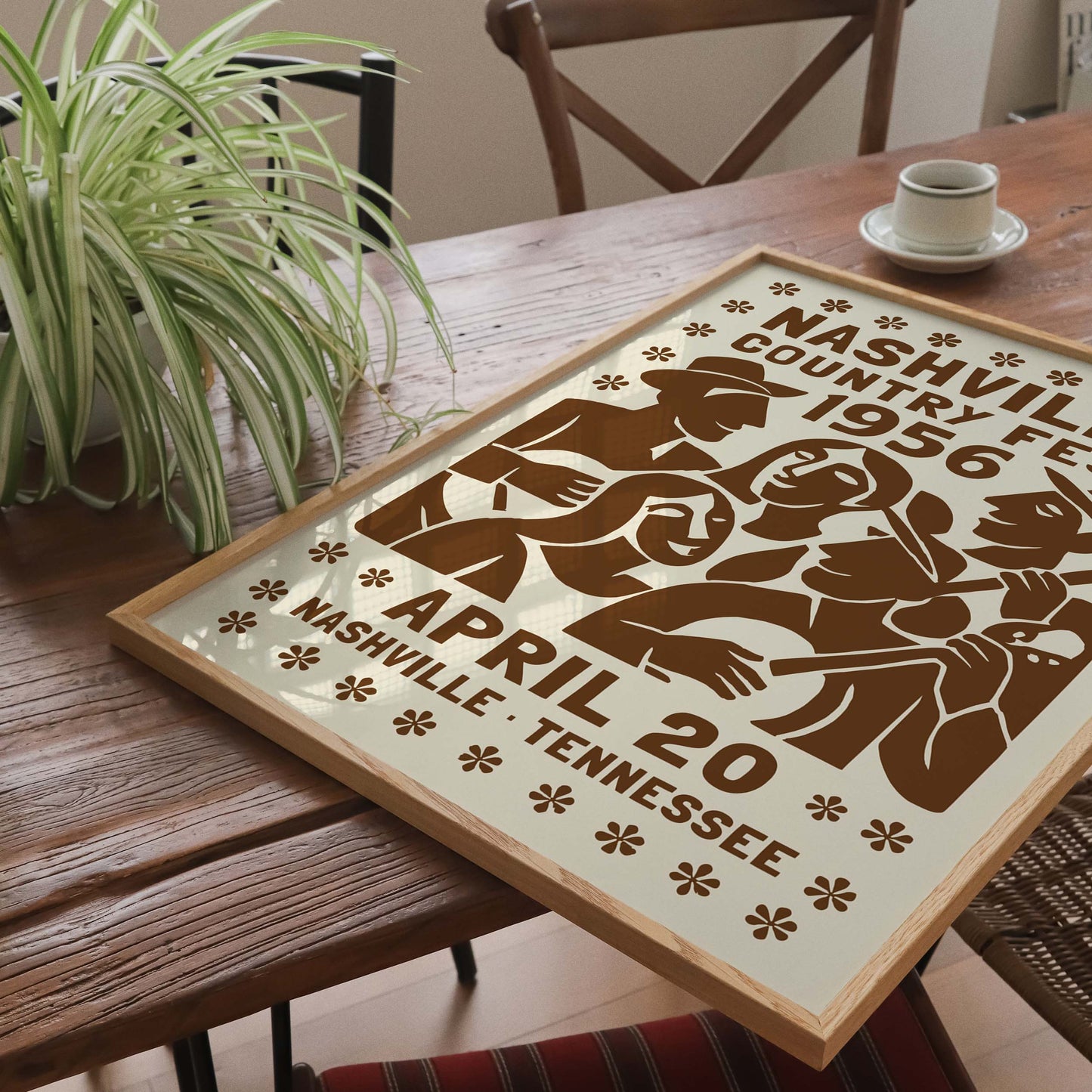 Nashville Country Fest 1956 Poster Print