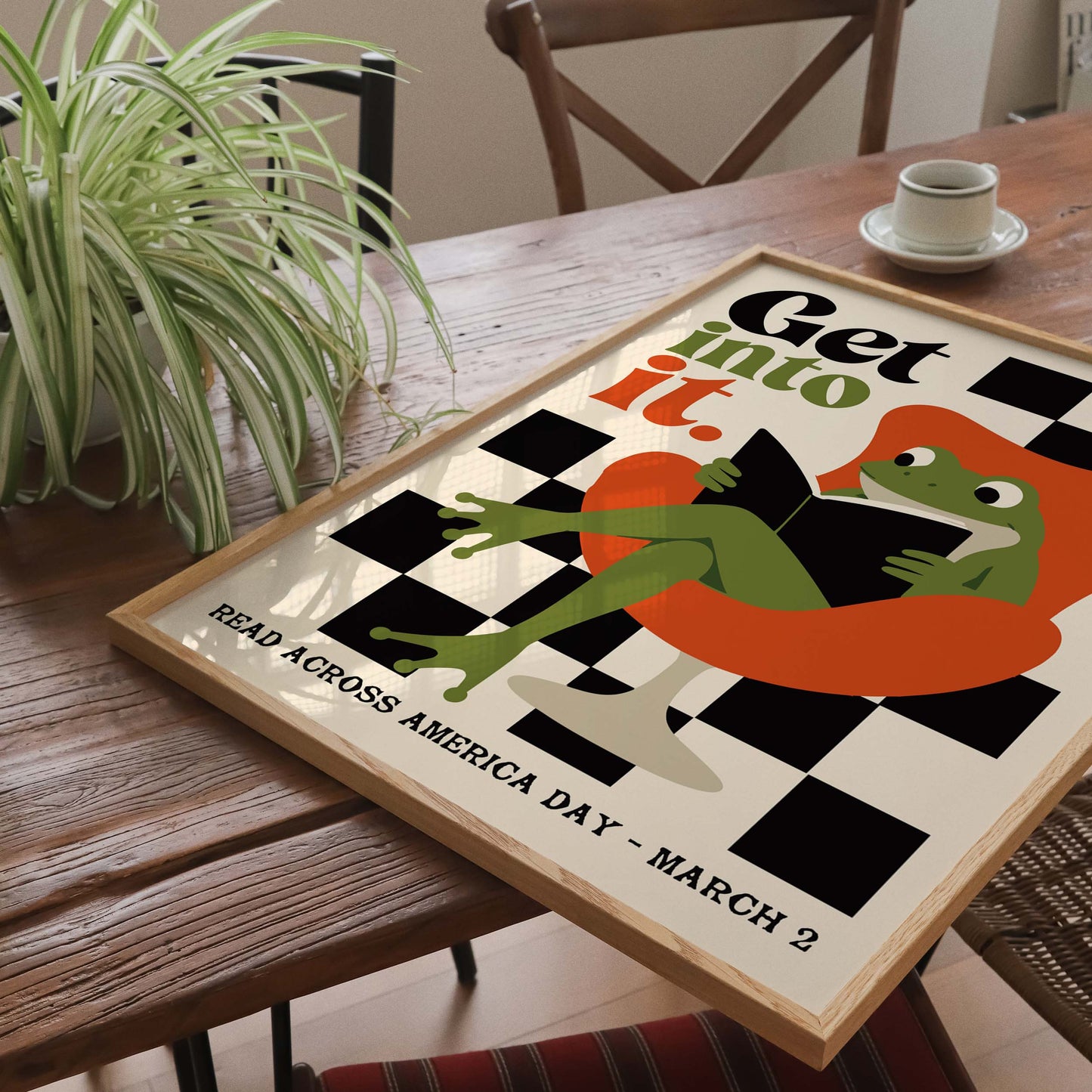 Get Into It Frog Reading Poster