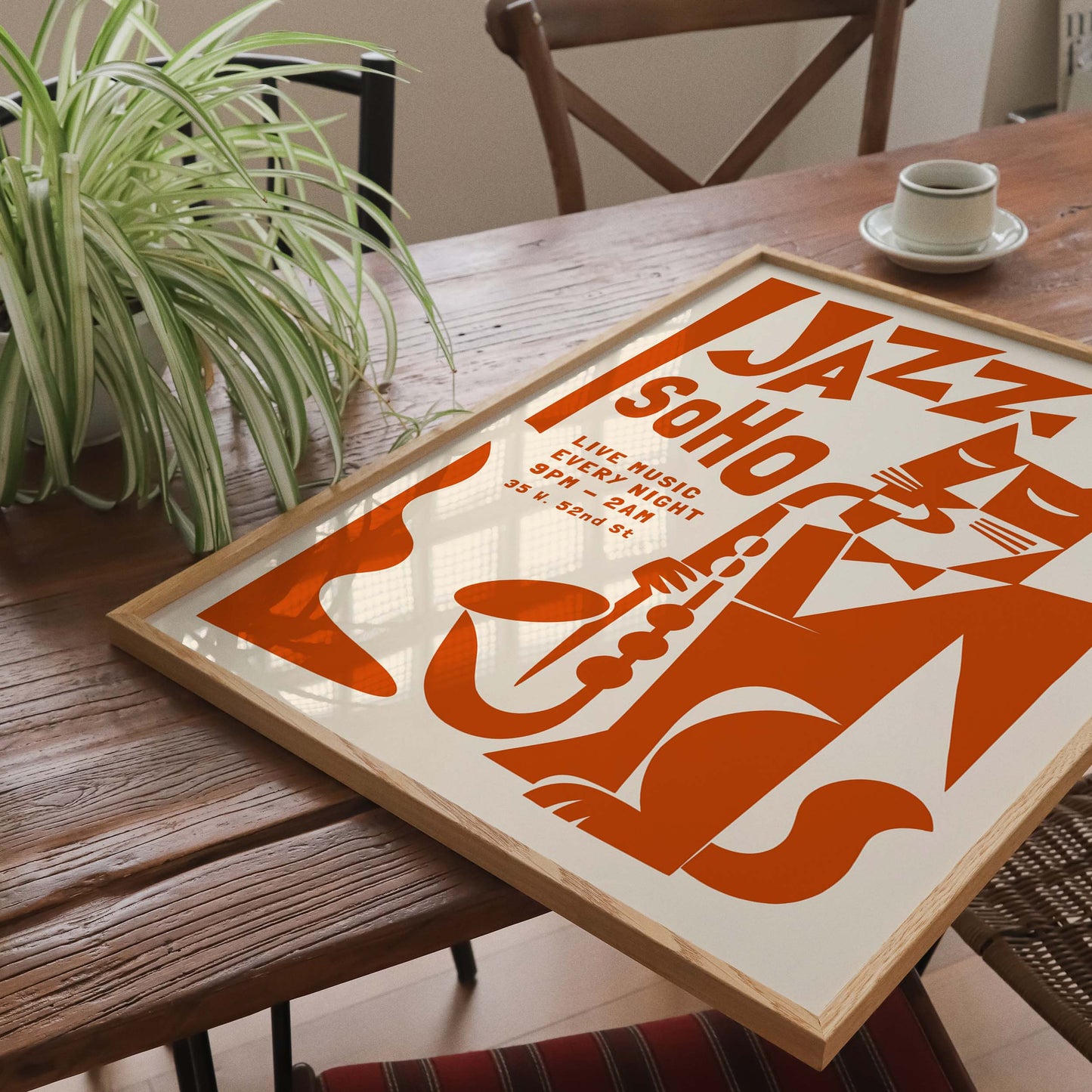 Jazz SoHo Cat Music Poster Print