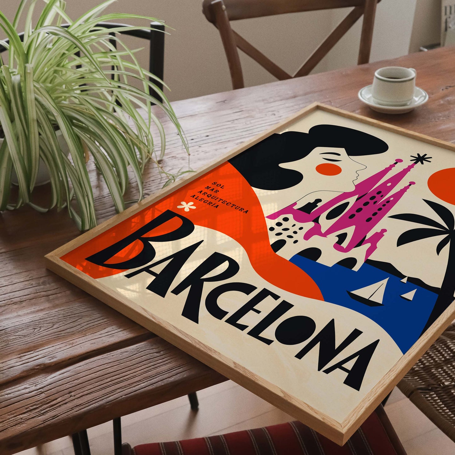 Barcelona Spain Travel Poster