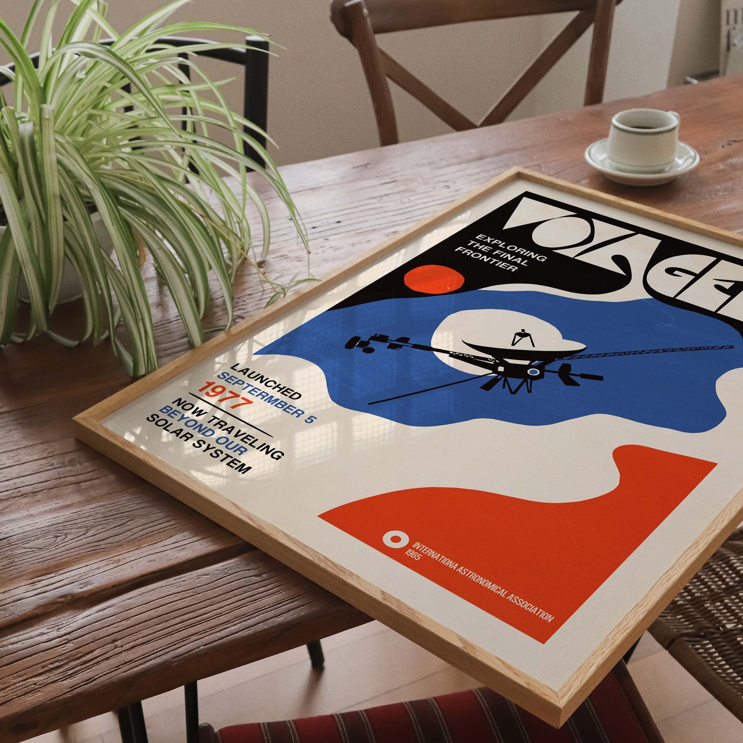 Voyager 1 Space Exploration Poster
