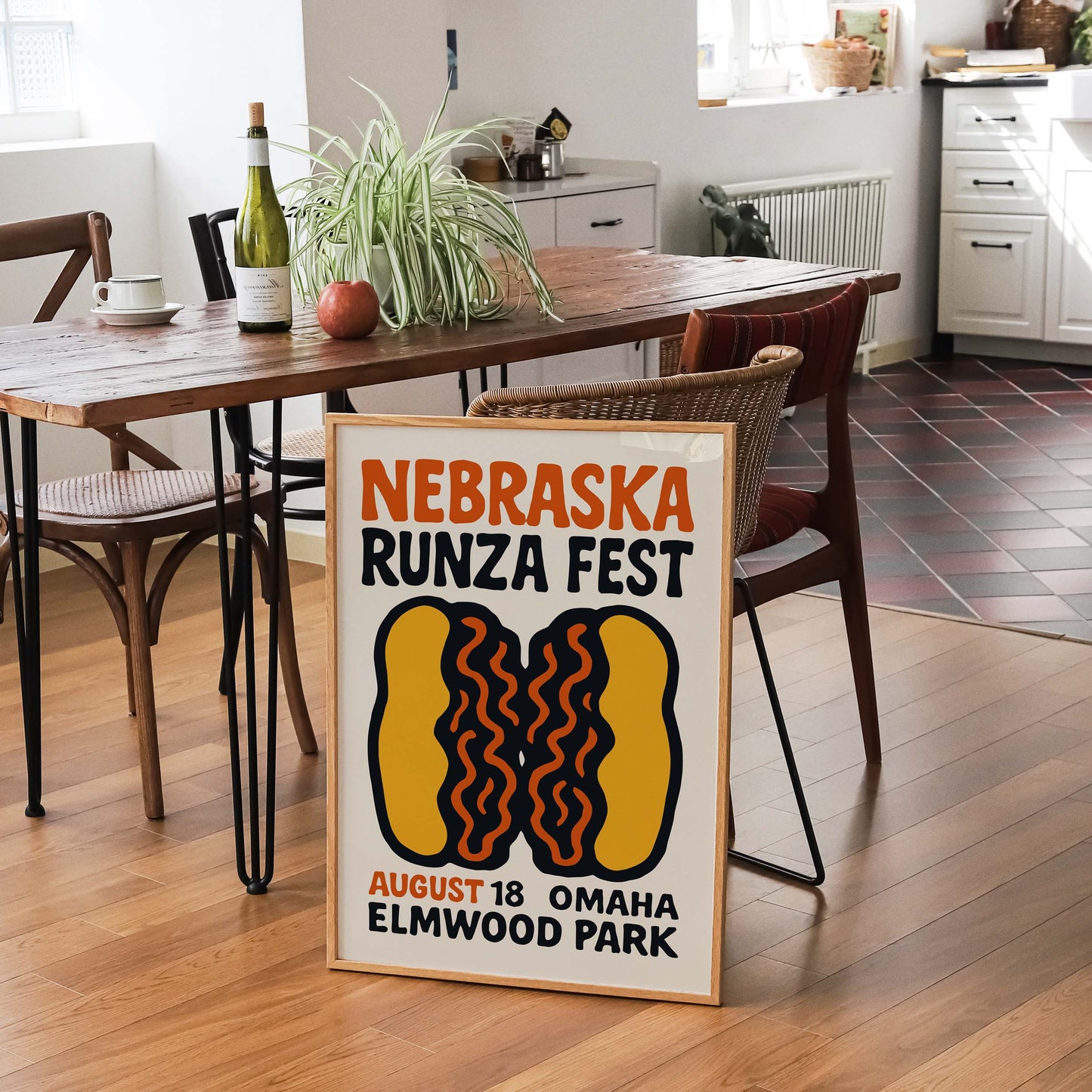 Nebraska Runza Festival Kitchen Wall Print