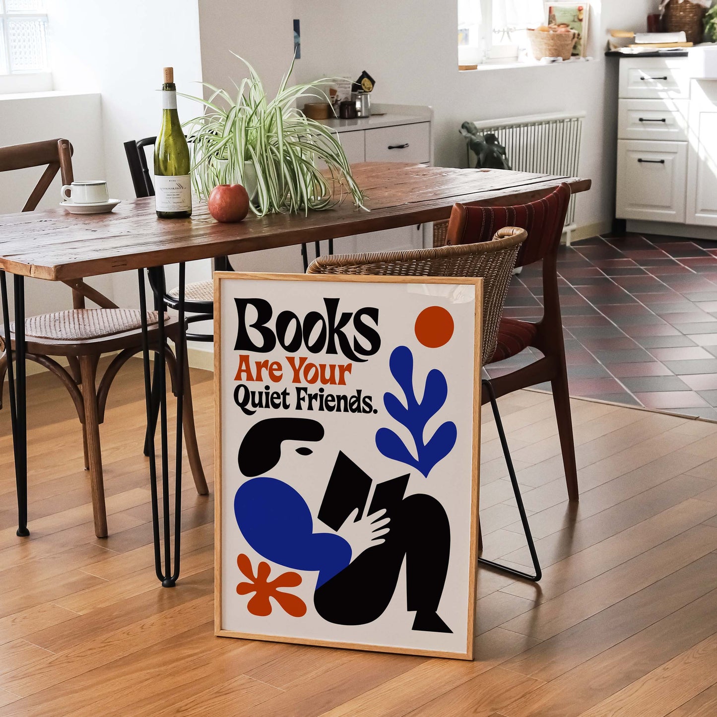 Books Quiet Friends Poster Print