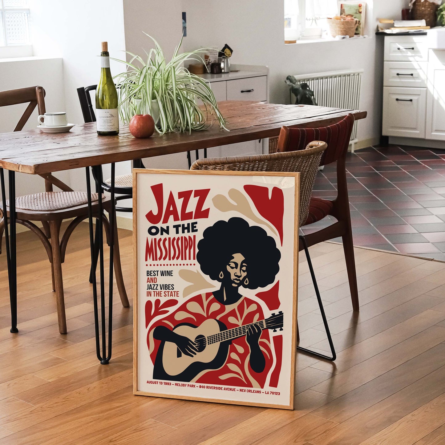Jazz On The Mississippi Print