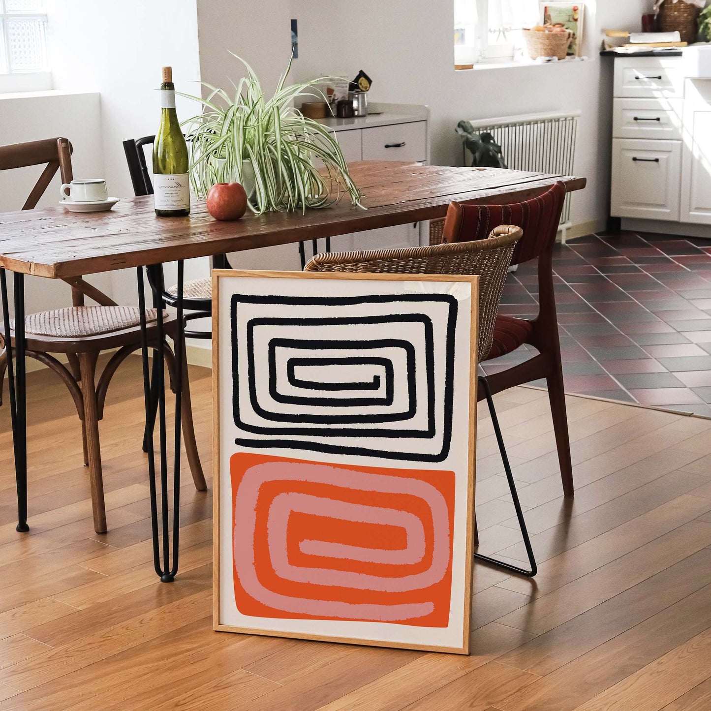 Abstract Spiral Modern Poster Print