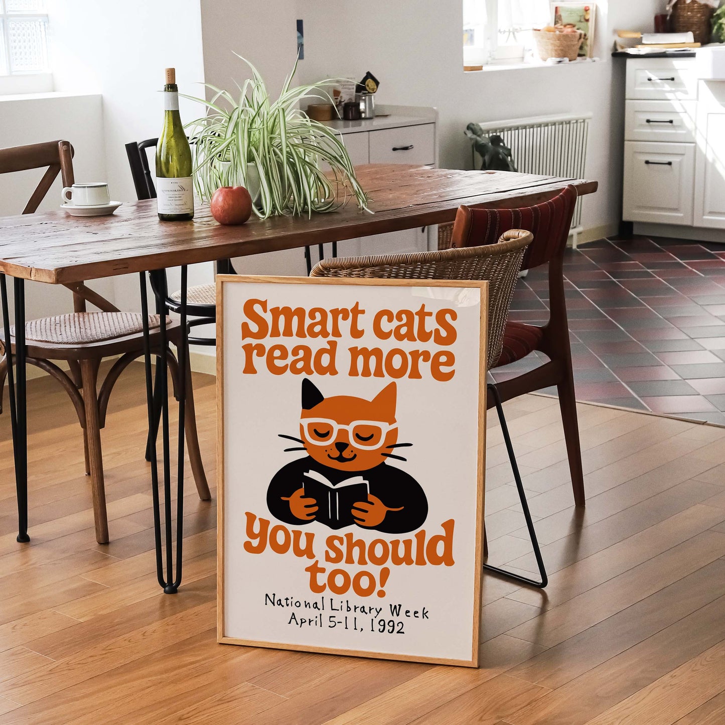 Smart Cats Read More Poster