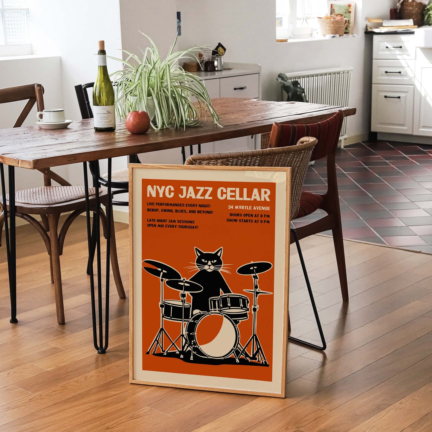 NYC Jazz Cellar Poster Print