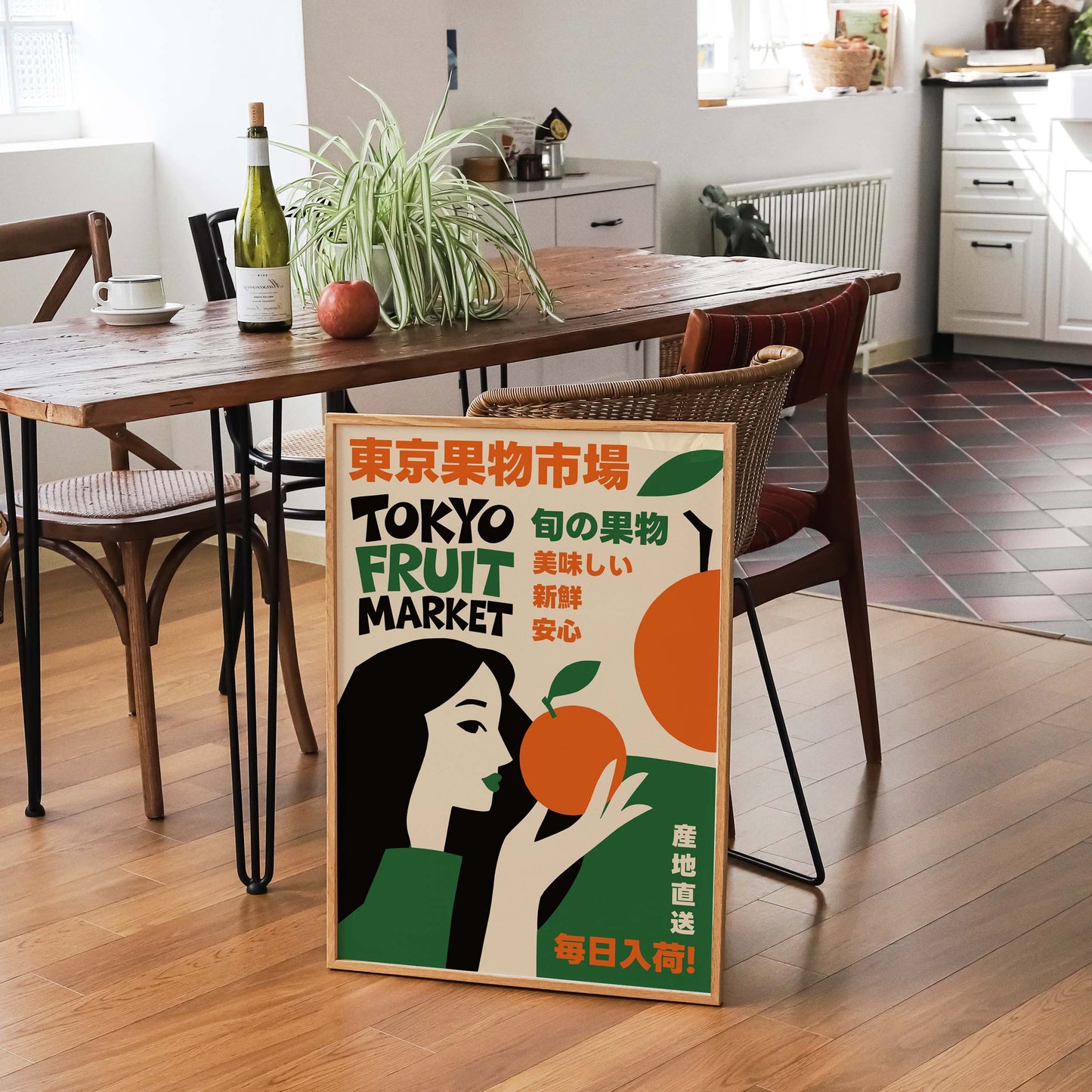 Tokyo Fruit Market Vintage Poster