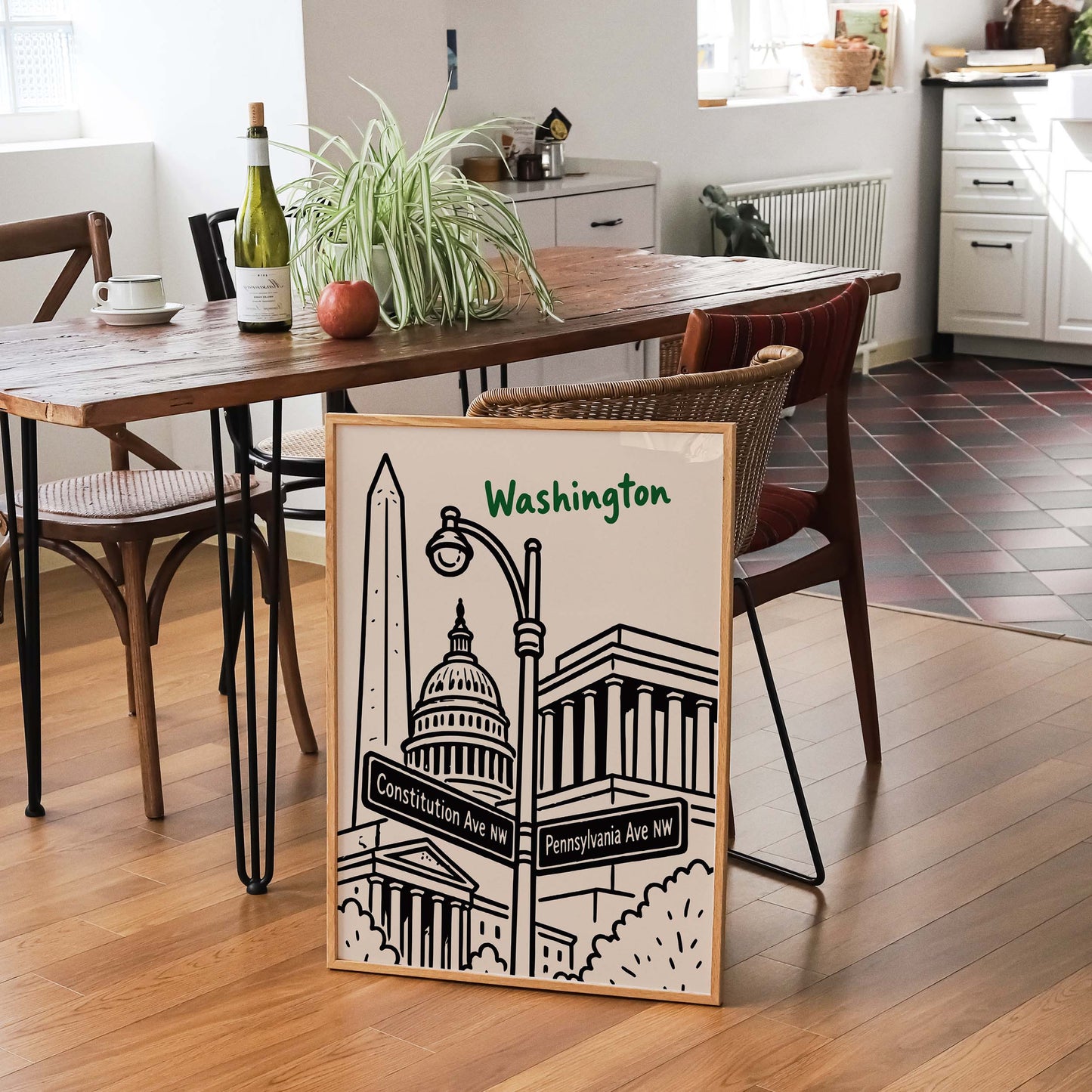 Washington DC Constitution Avenue Art Print
