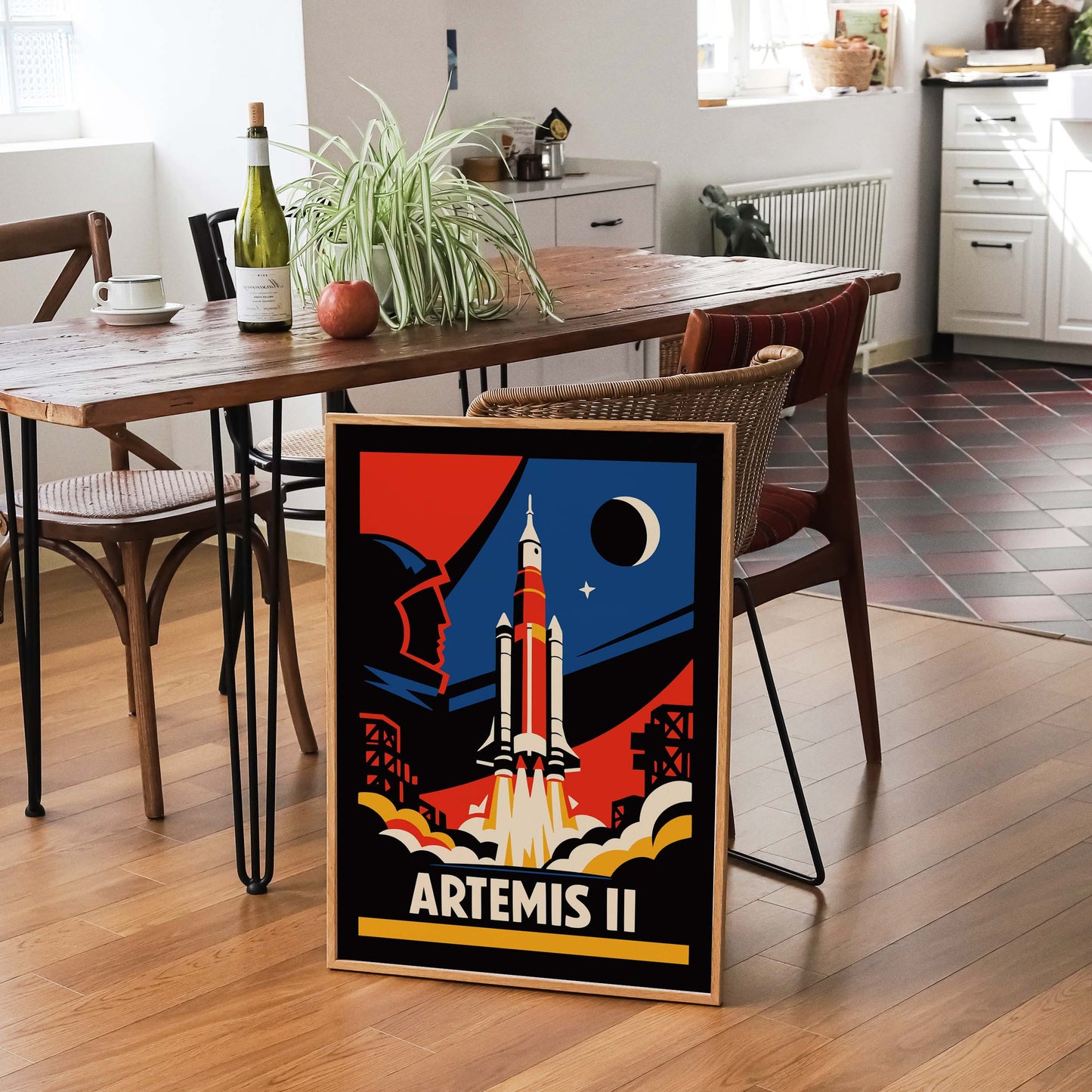 Artemis II Rocket Launch Poster