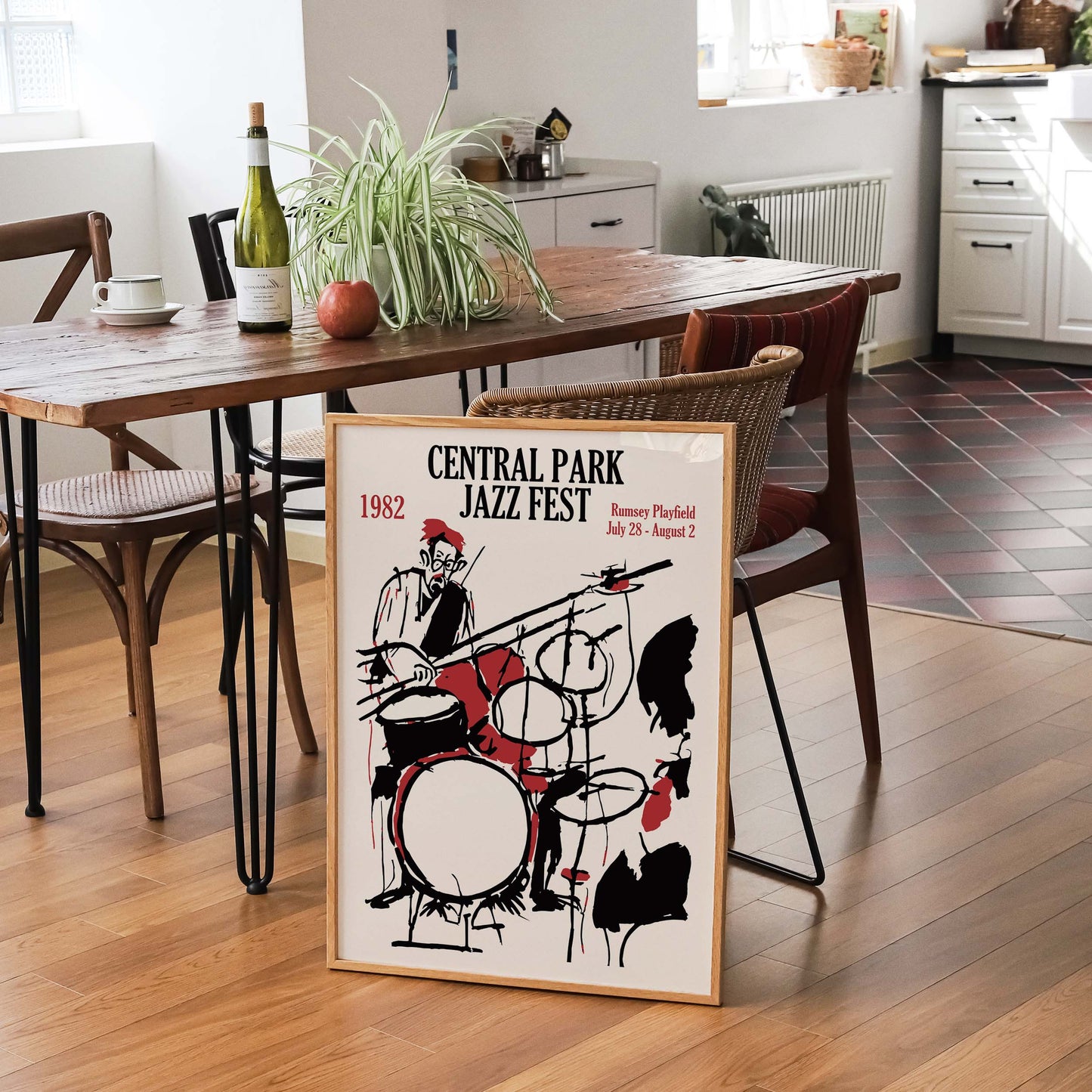 1982 Central Park Jazz Poster