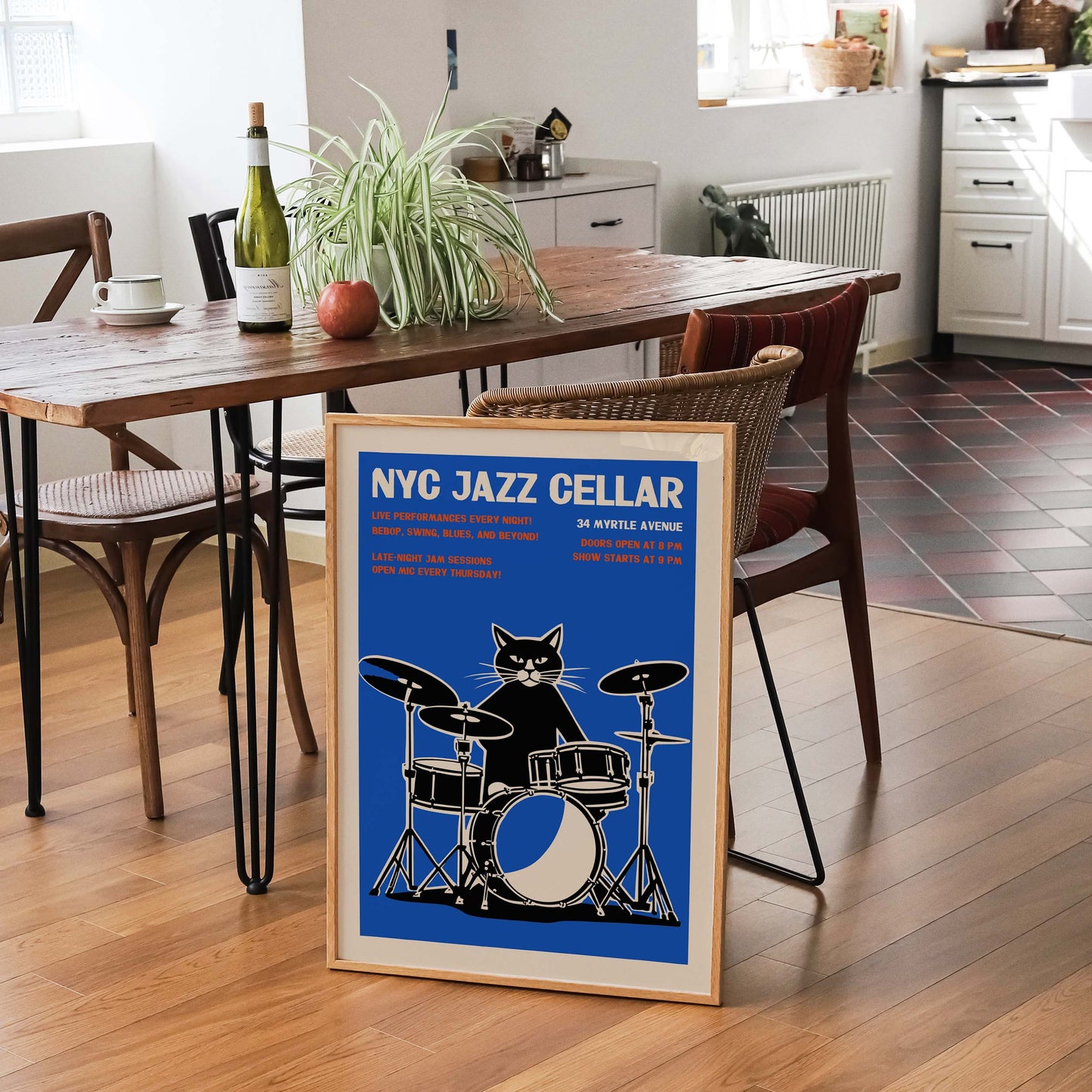NYC Jazz Cellar Poster Print