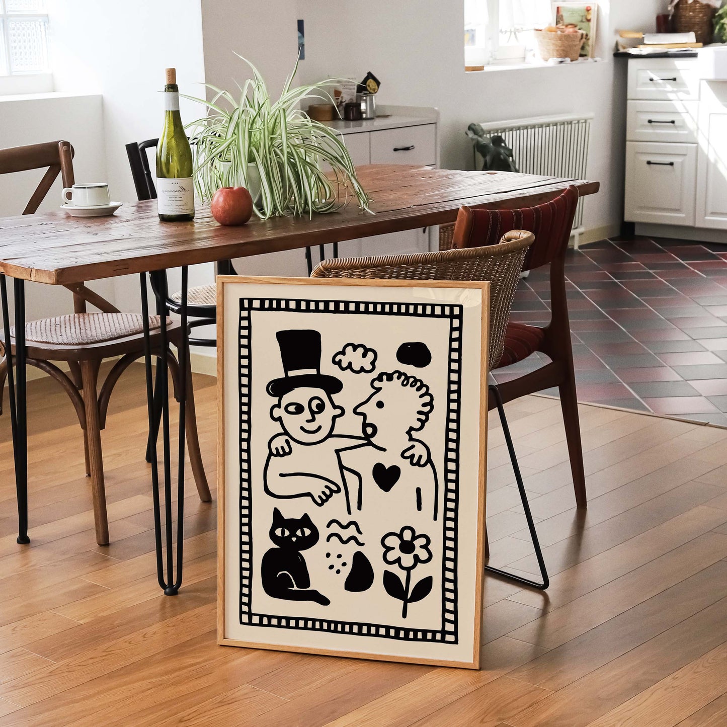 Friendship Vibes - Cat Poster Print