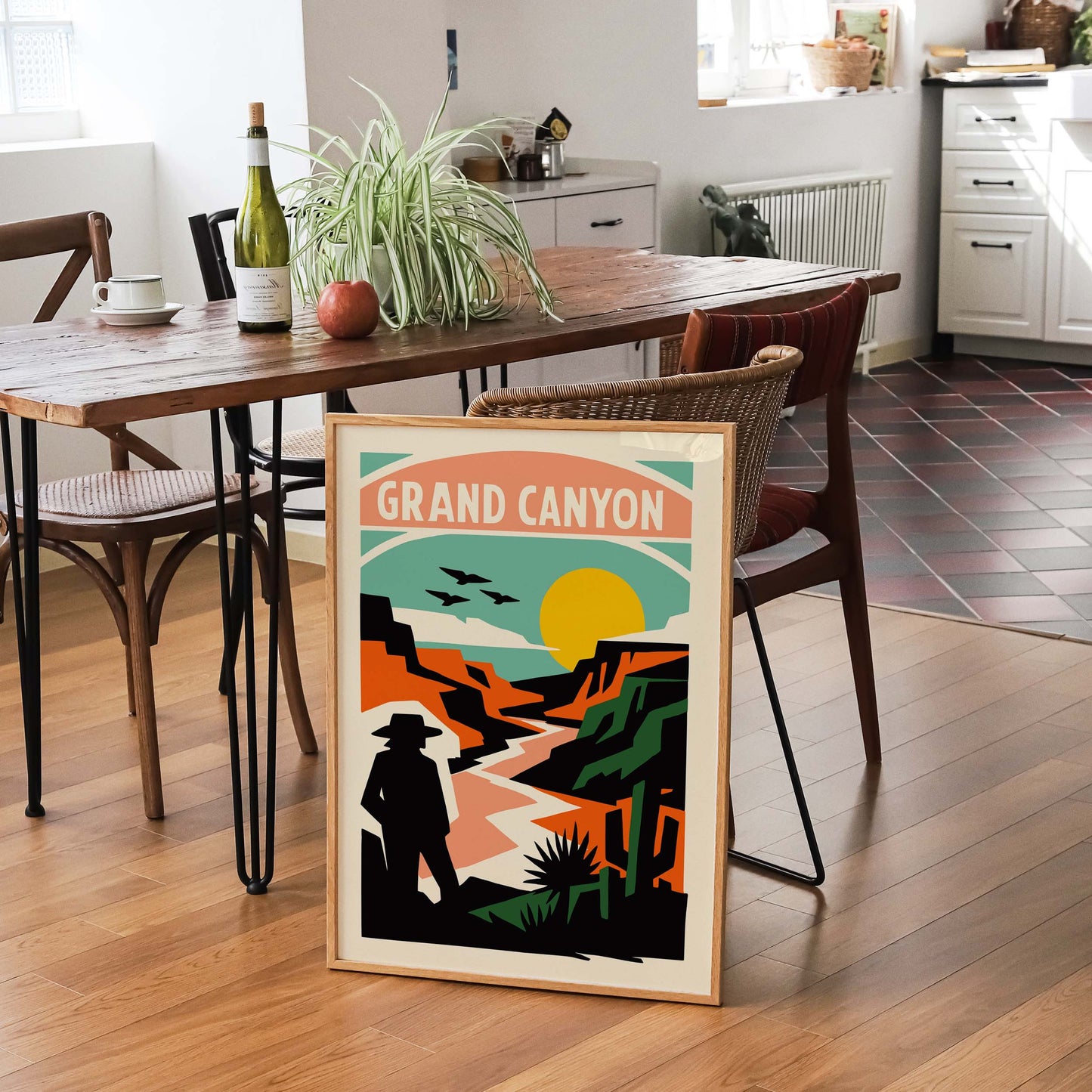 Grand Canyon Sunset Travel Poster