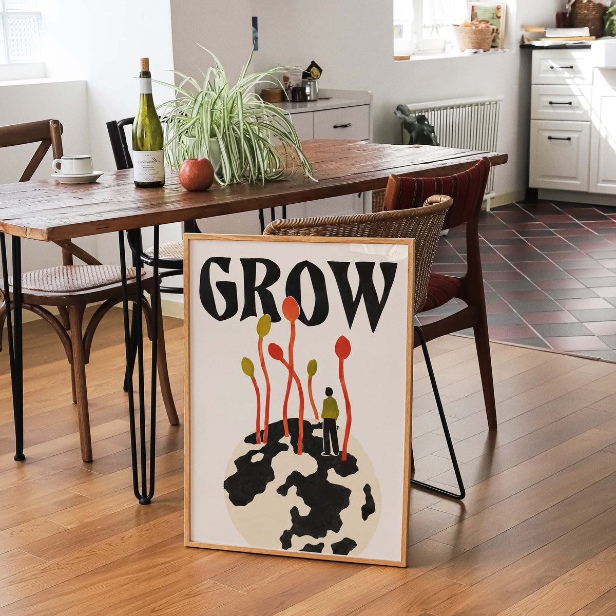 Grow Quote Poster Office Room