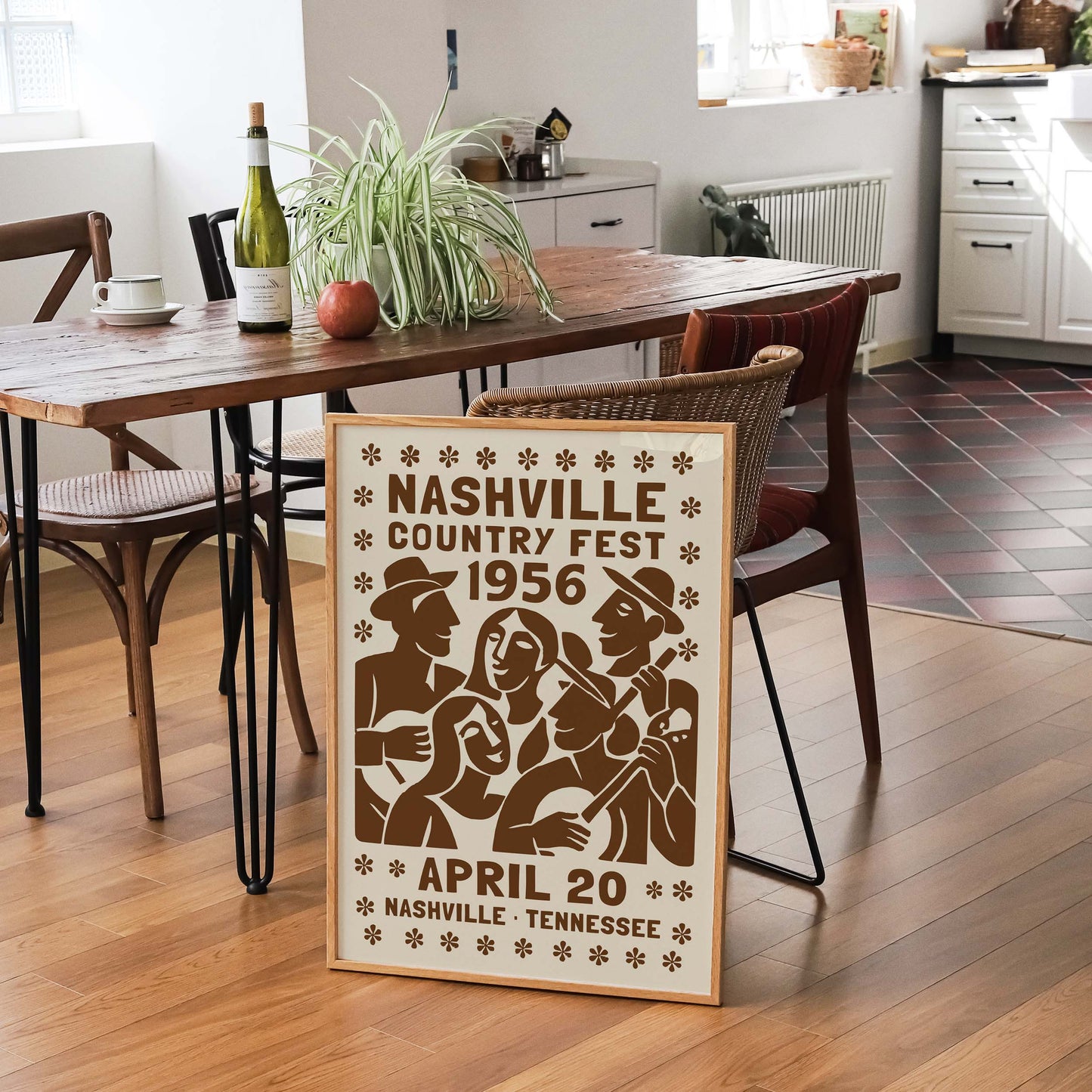 Nashville Country Fest 1956 Poster Print