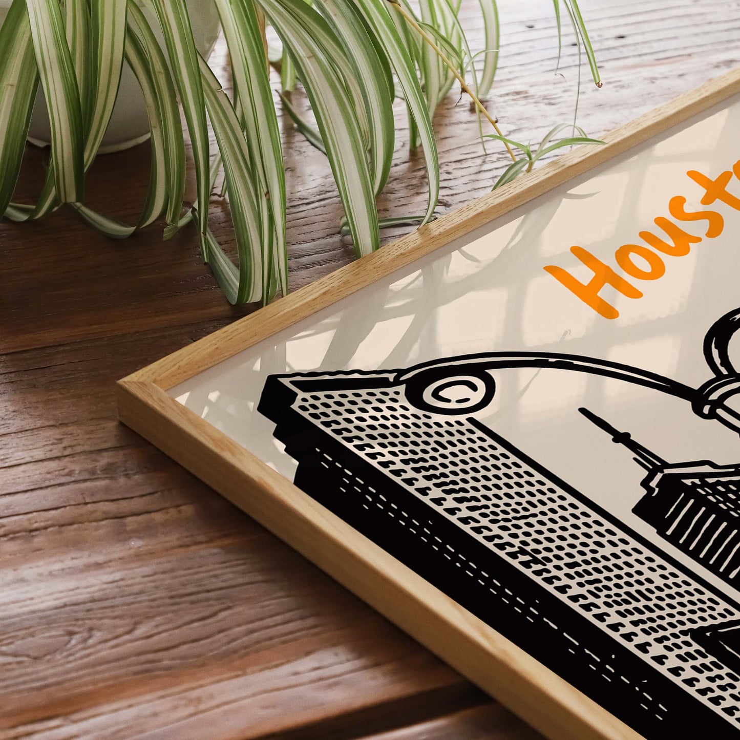Houston Texas Skyline Poster Print