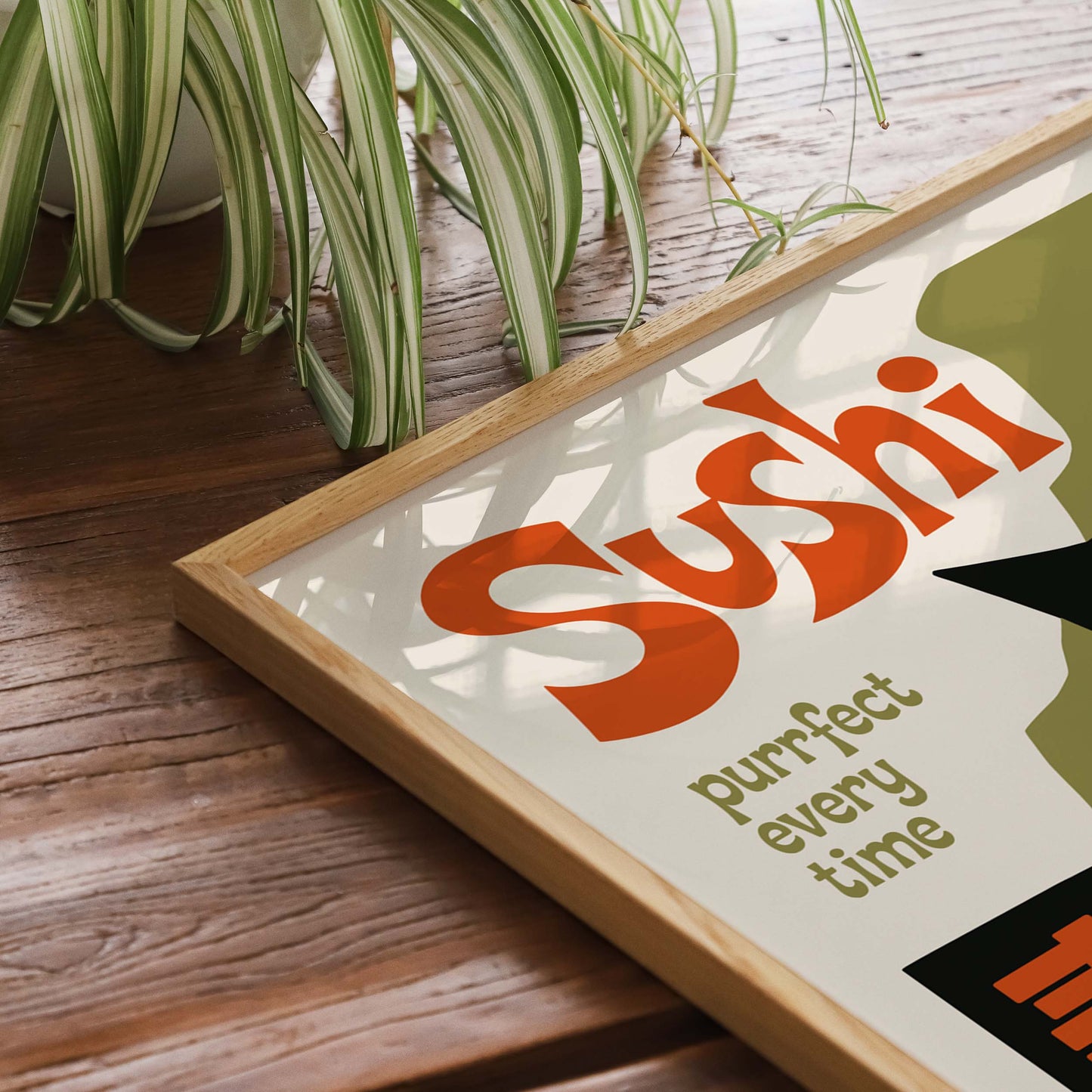 Sushi Cat Poster Print