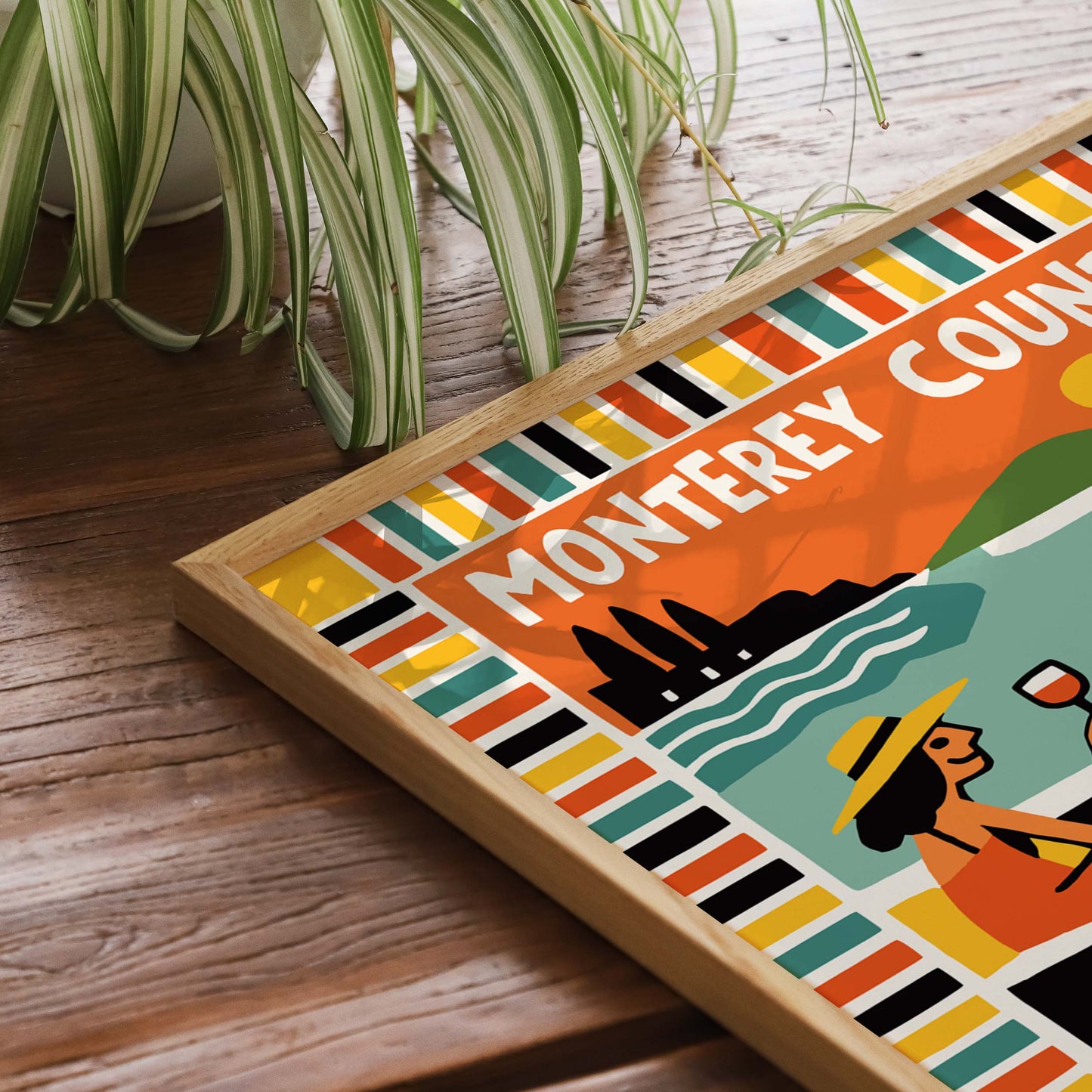 Monterey County Travel Poster Print