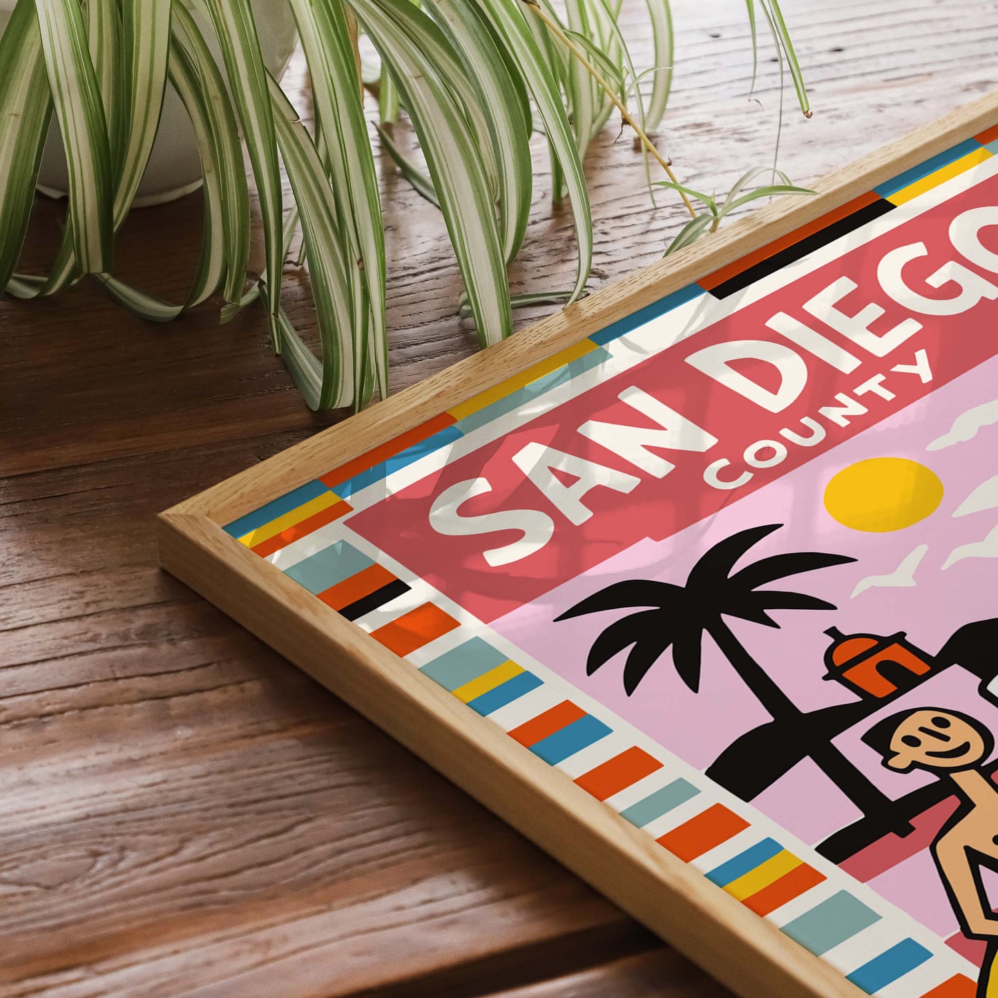 San Diego County Travel Poster Print