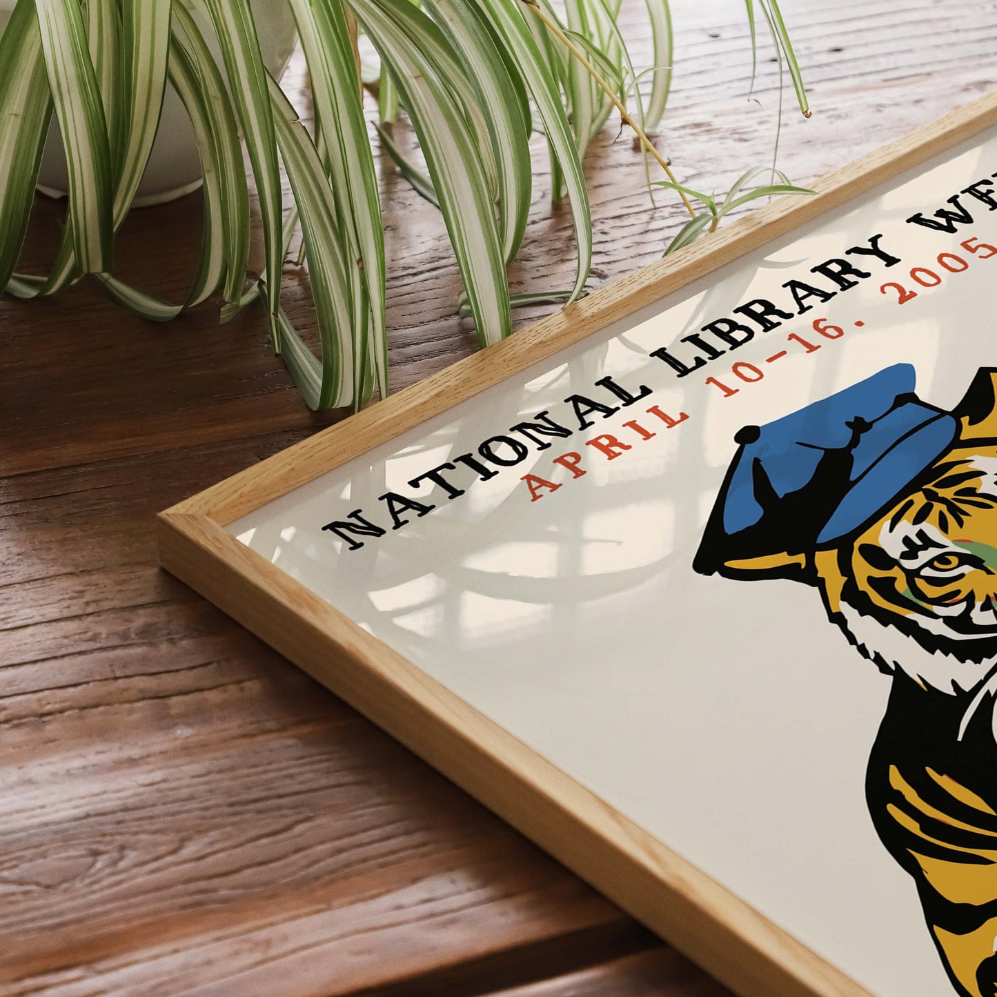National Library Week Tiger Poster
