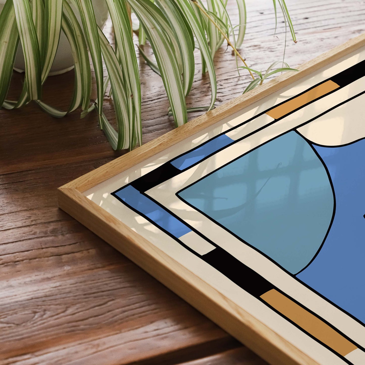 Abstract Face Modern Poster Print