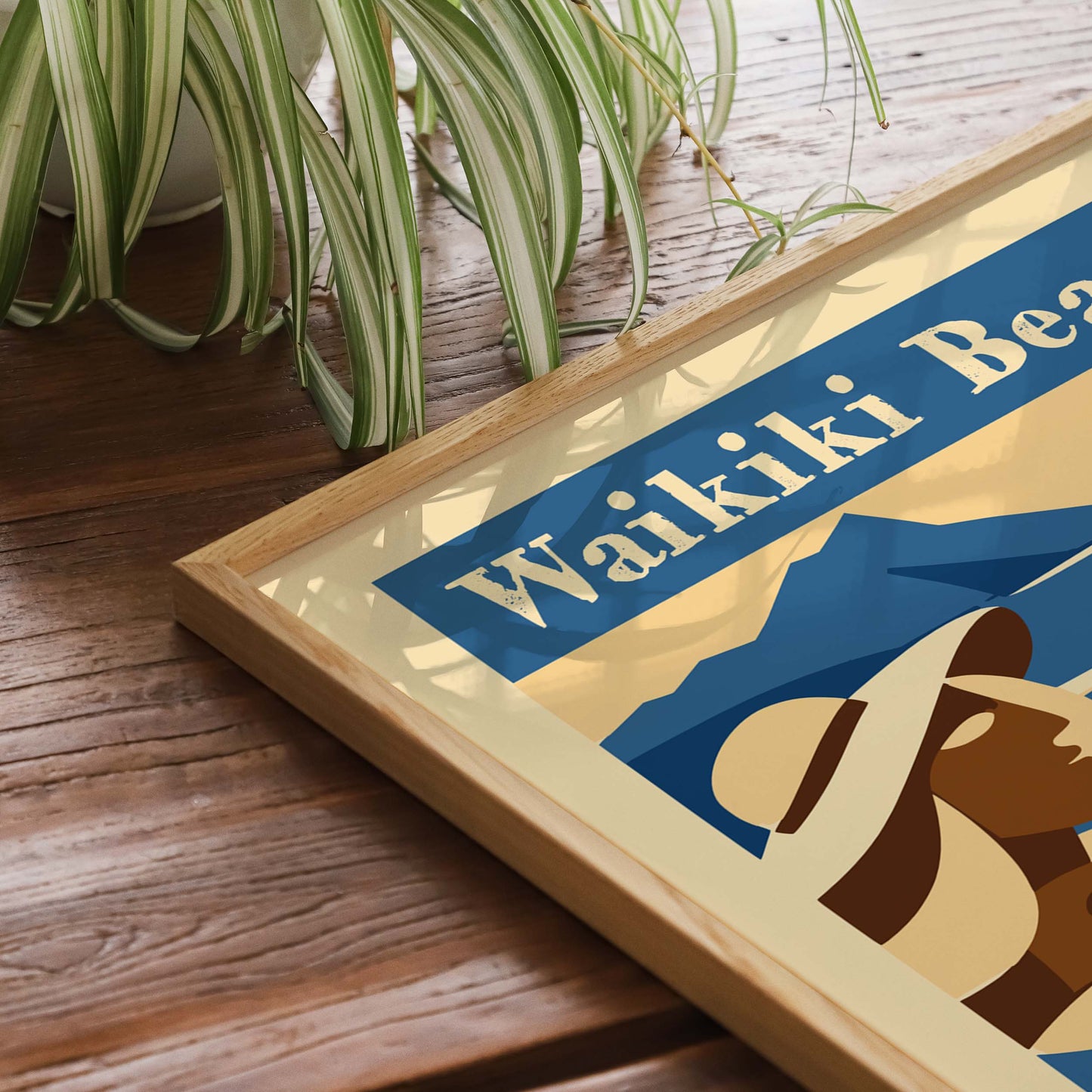 Waikiki Beach Travel Poster