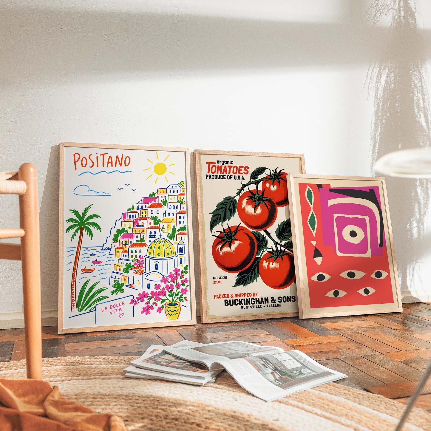 Positano Amalfi Coast Travel Print