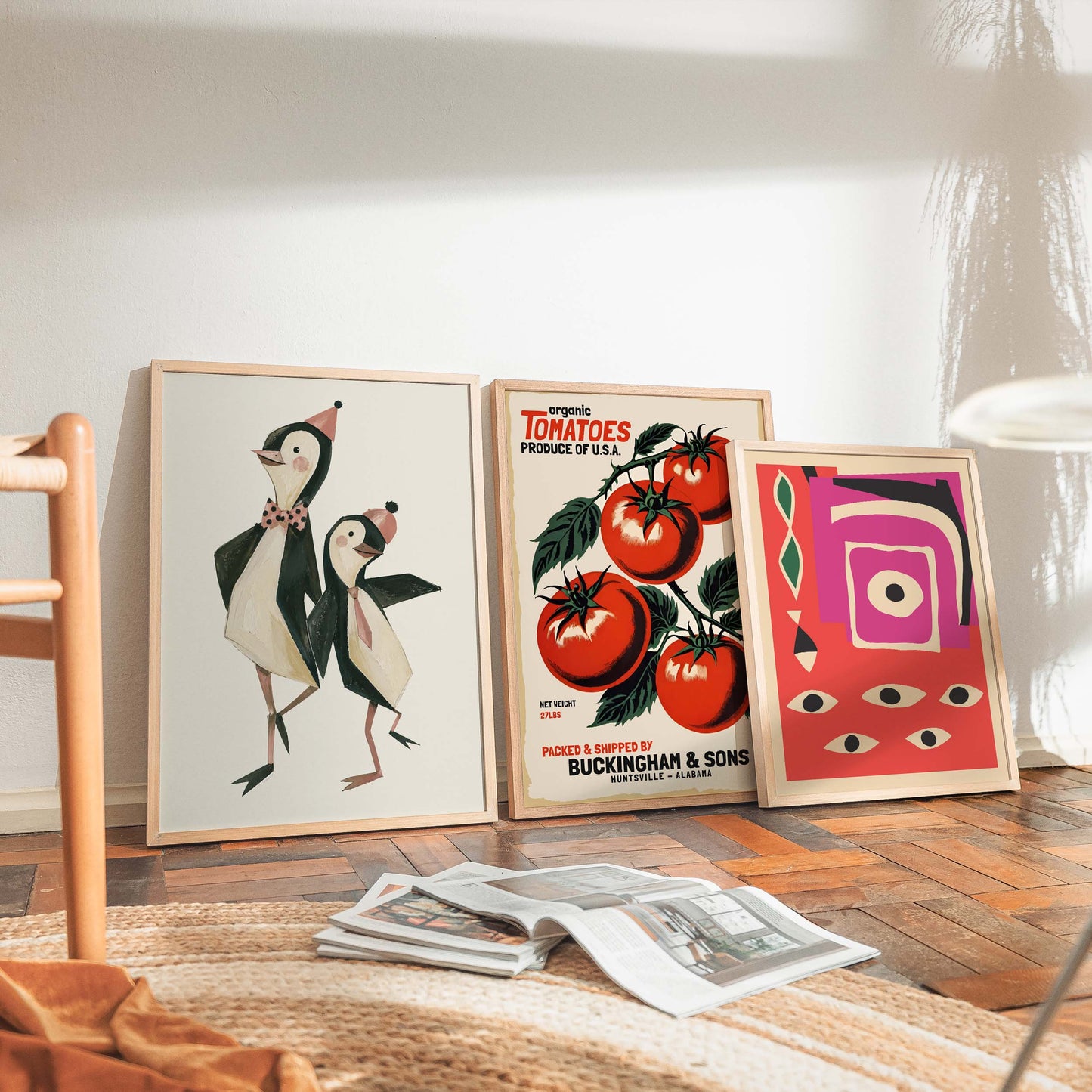 Penguin Party Wall Art Print