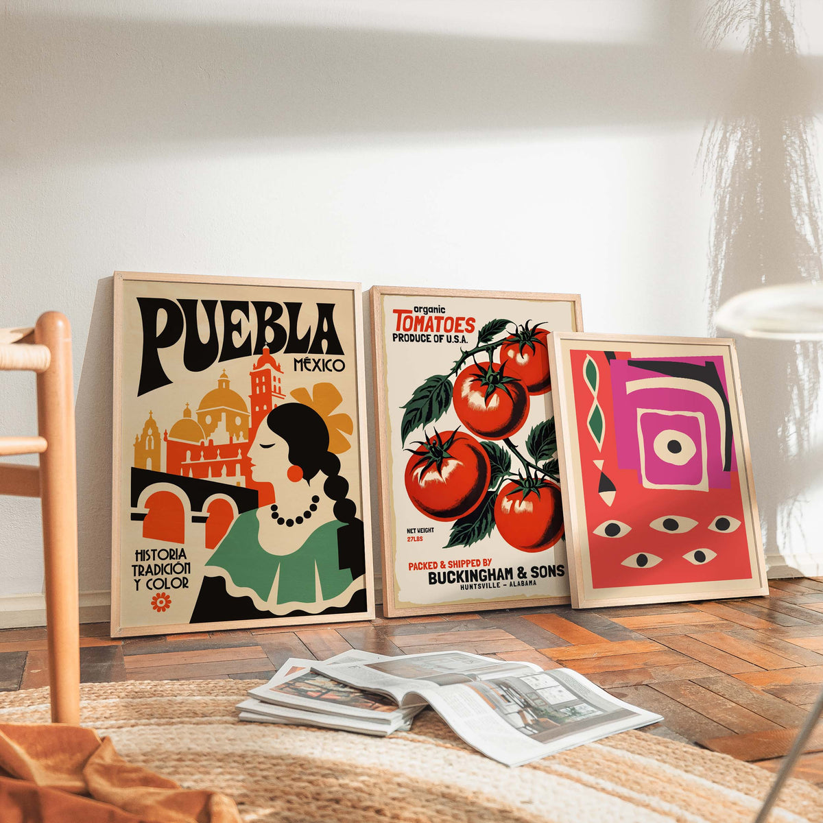 Puebla Mexico Travel Poster