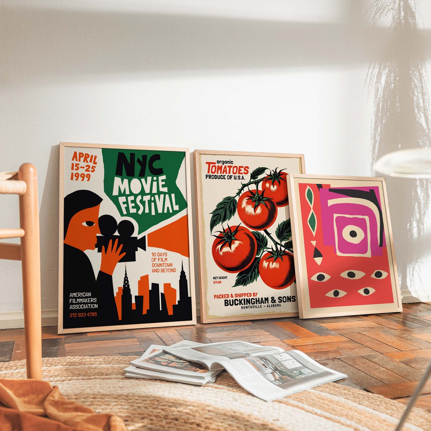 NYC Movie Festival Retro Cinema Poster