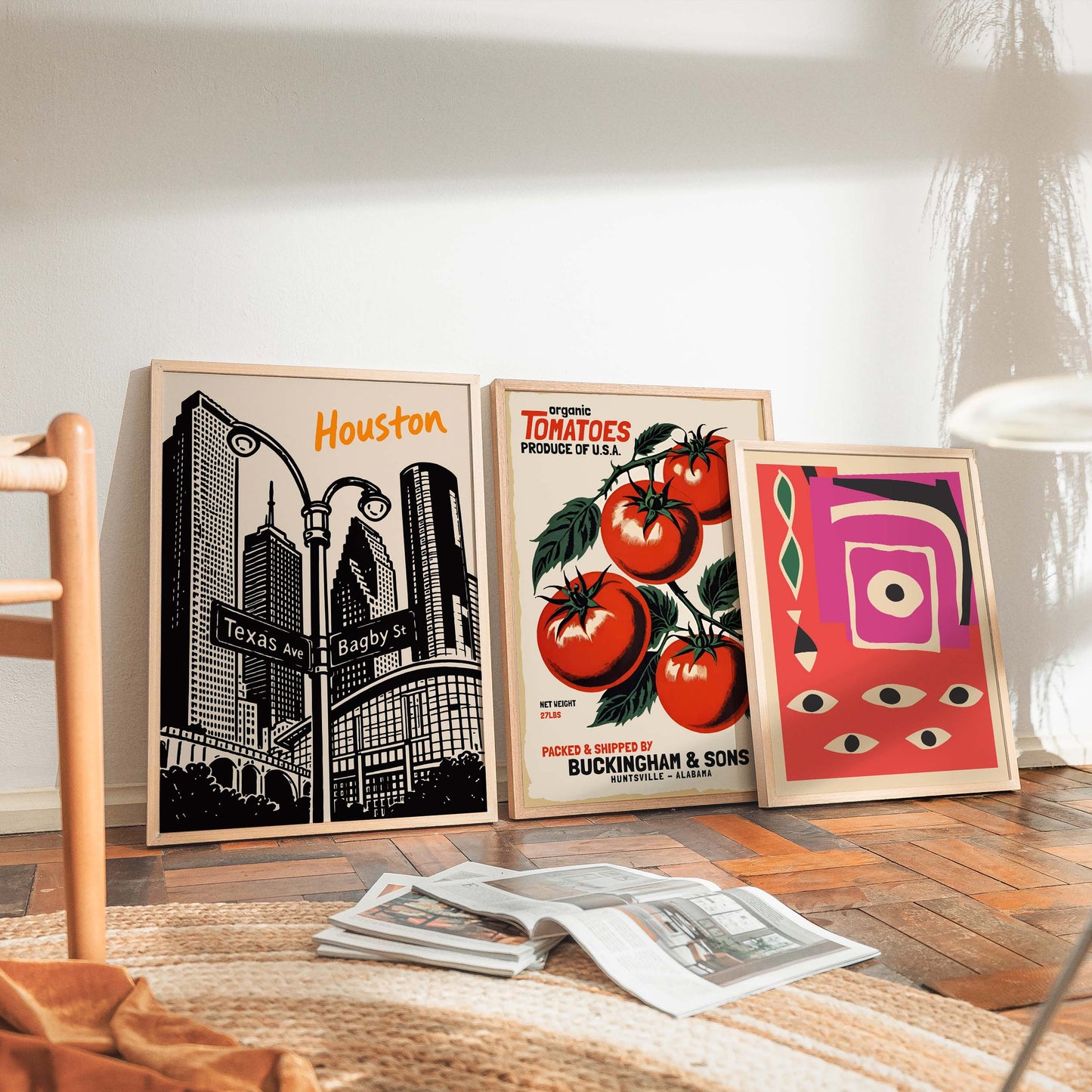 Houston Texas Skyline Poster Print