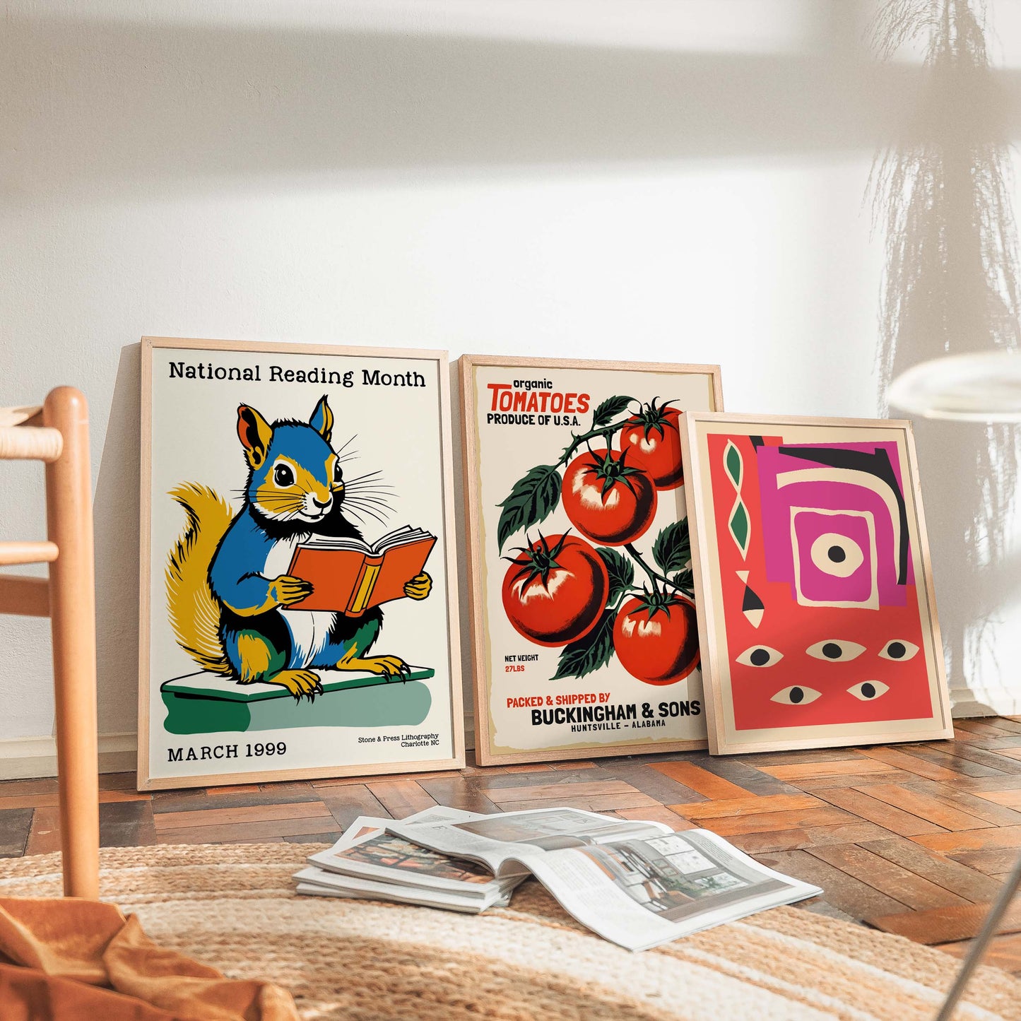 National Reading Month Squirrel Print