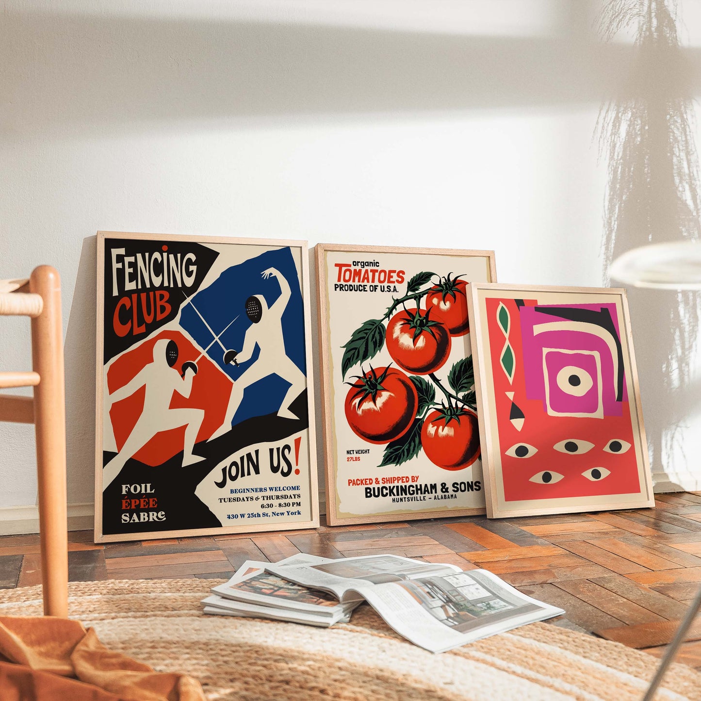 Fencing Club Gym Wall Art