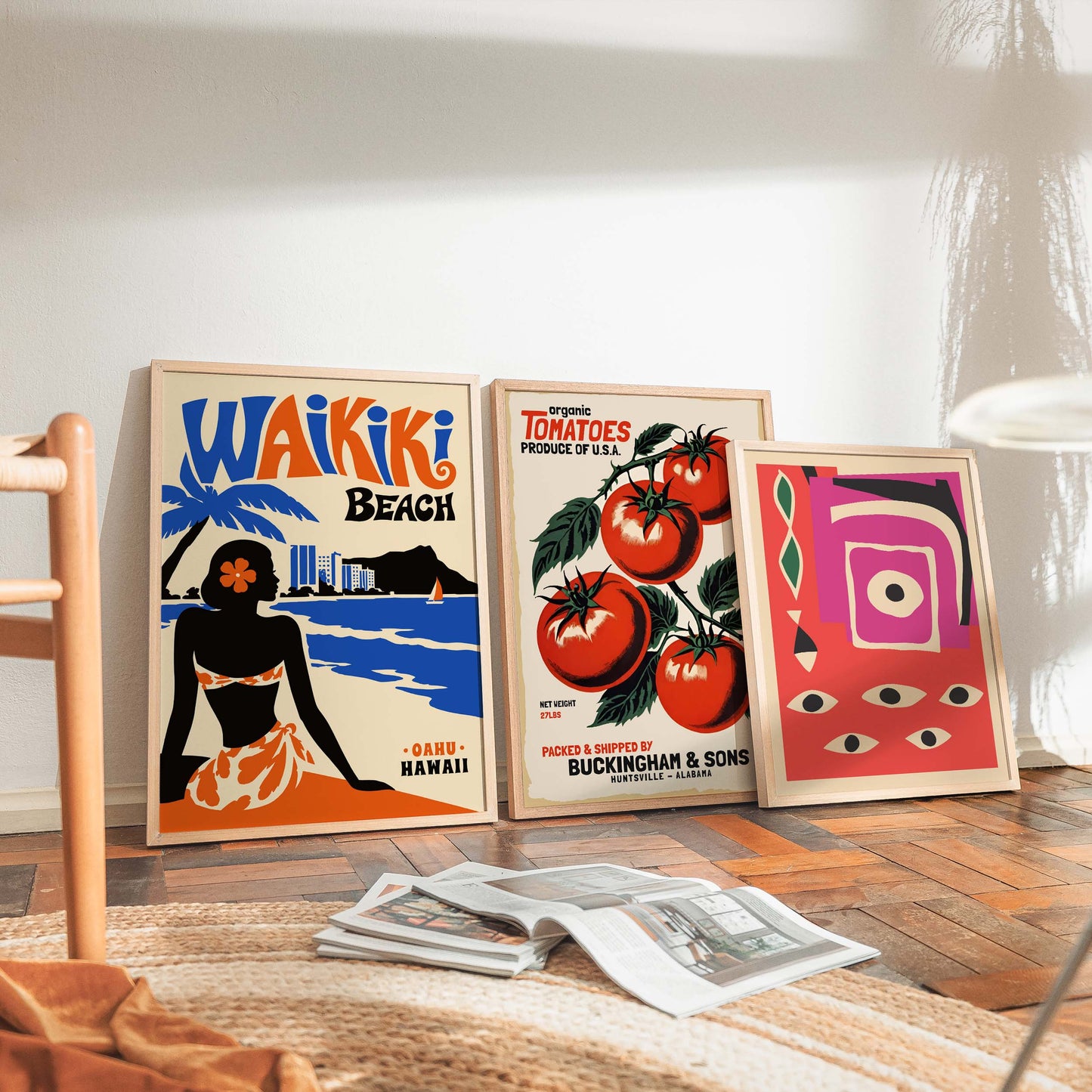 Waikiki Beach Travel Poster