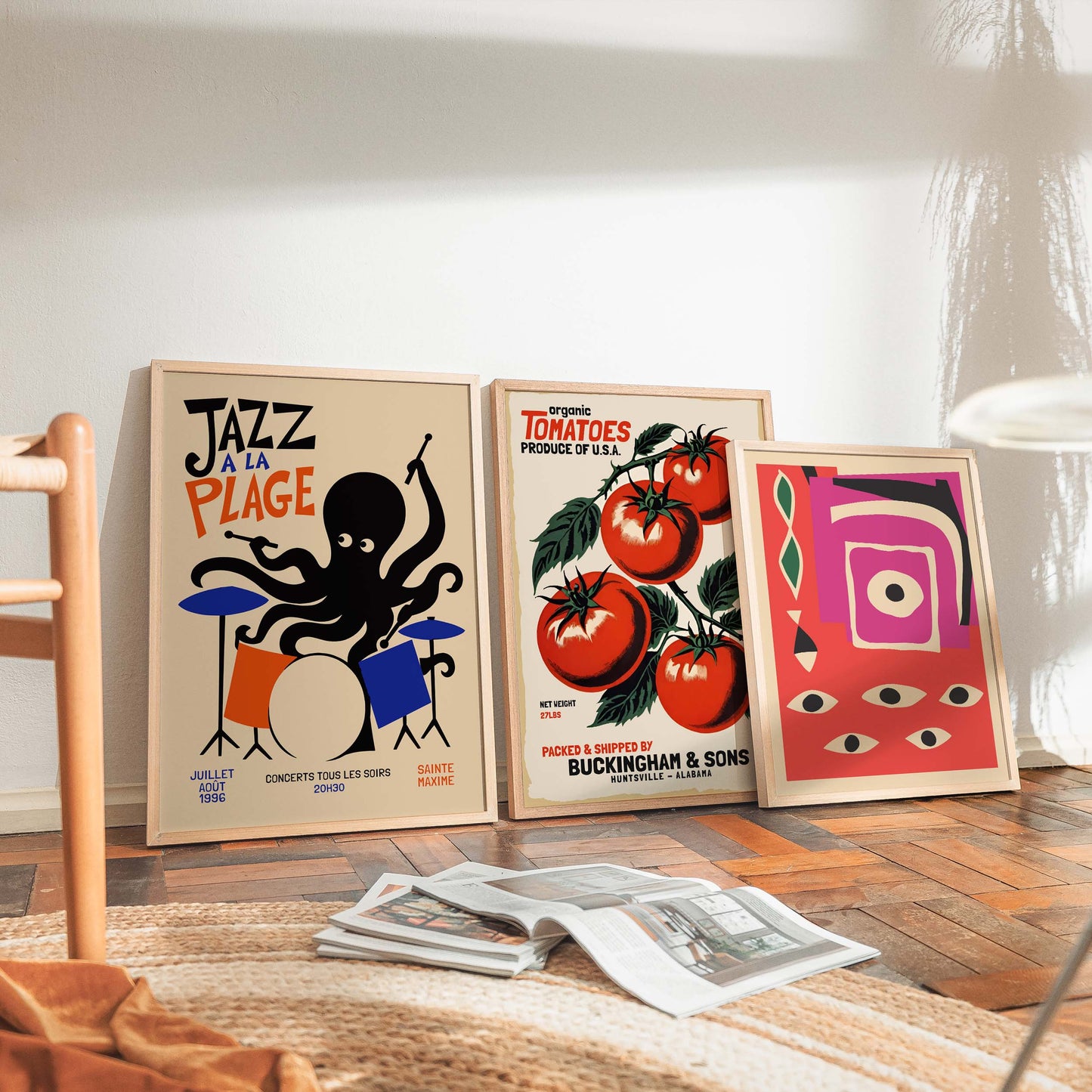 Jazz A La Plage Octopus Poster
