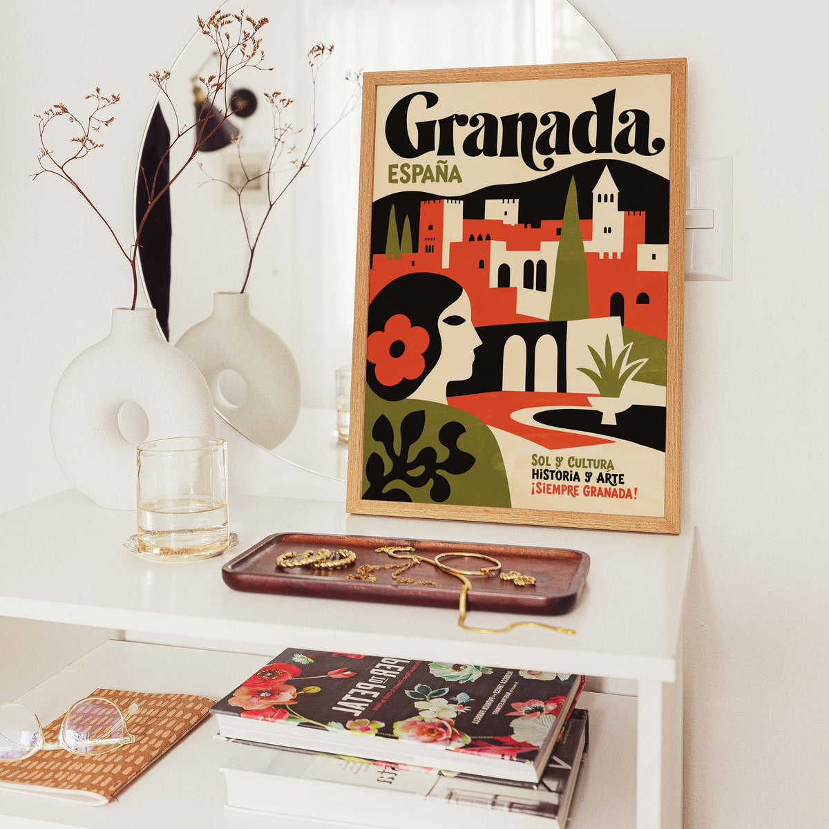 Granada Spain Travel Poster Print