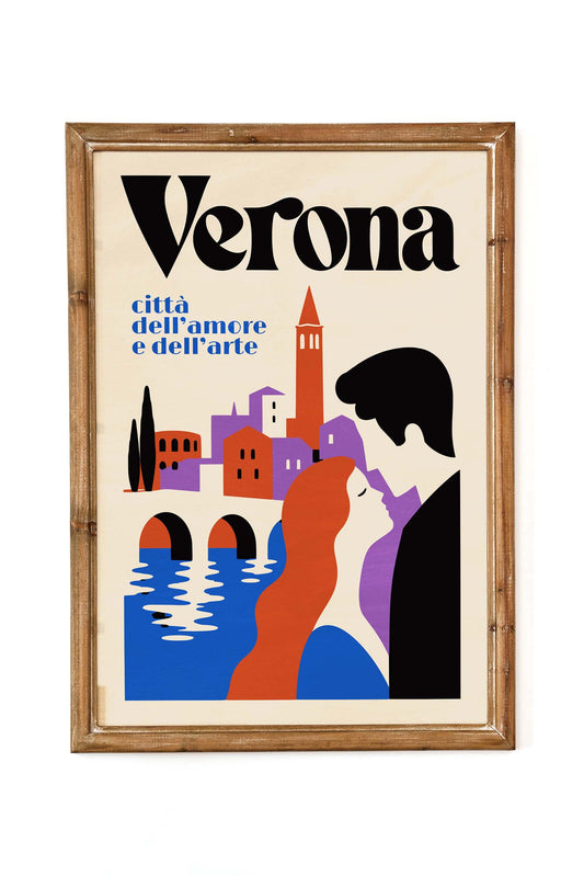 Verona Italy Travel Poster Print