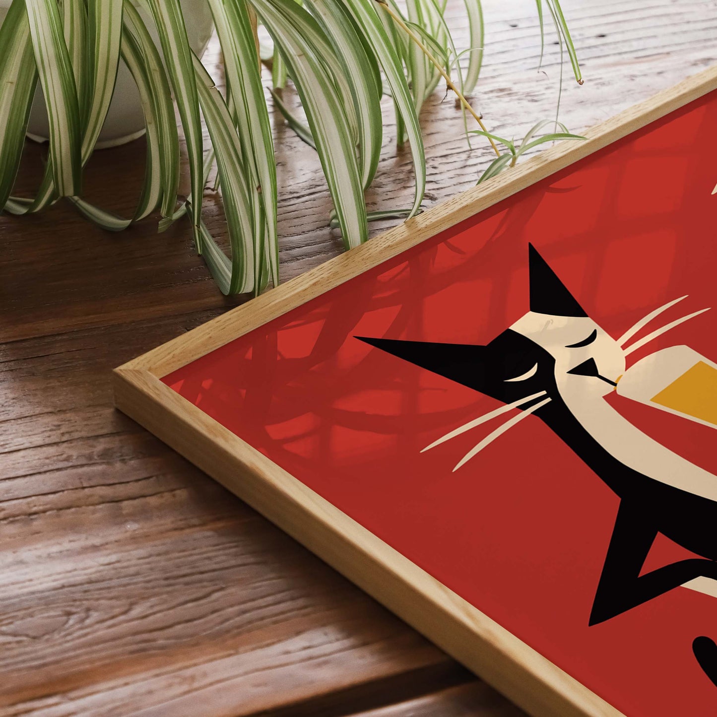 Cat Cheers Japanese Bar Print