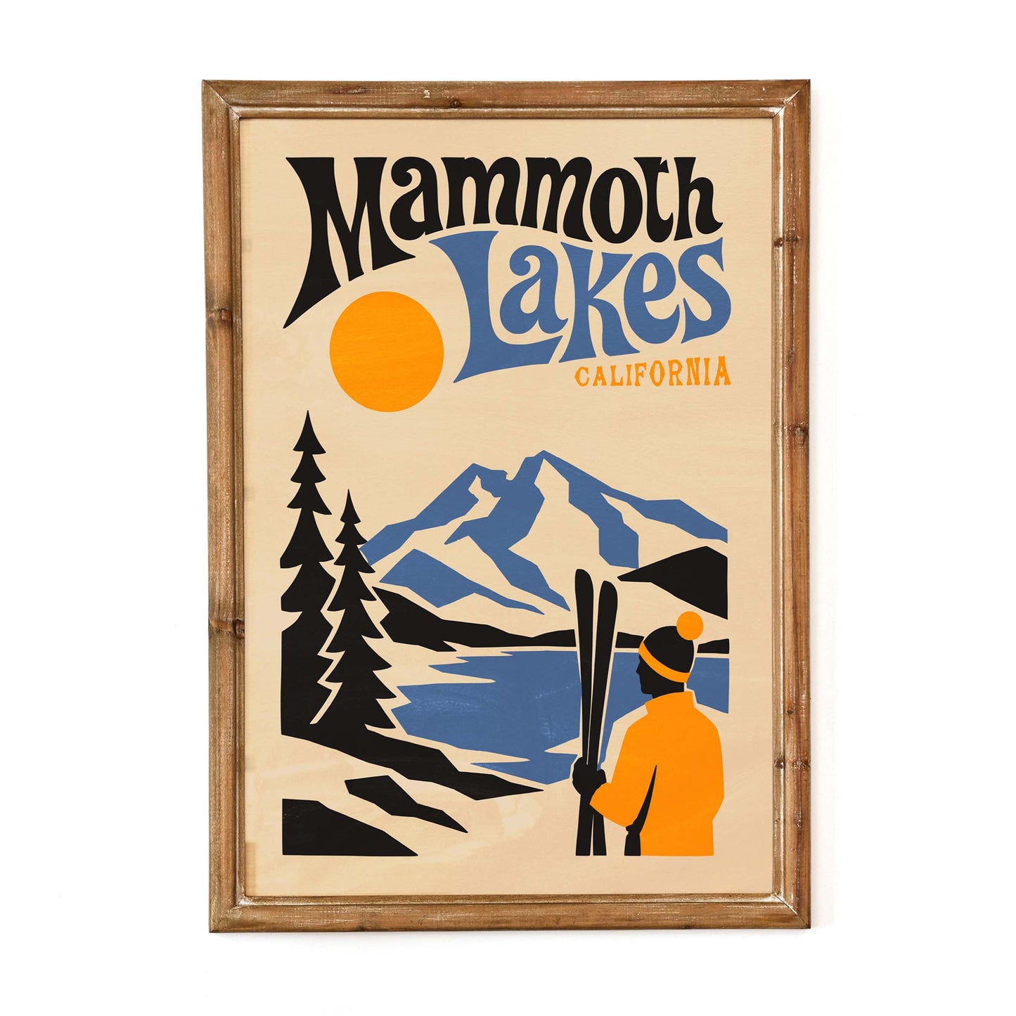 Mammoth Lakes Ski Poster Print