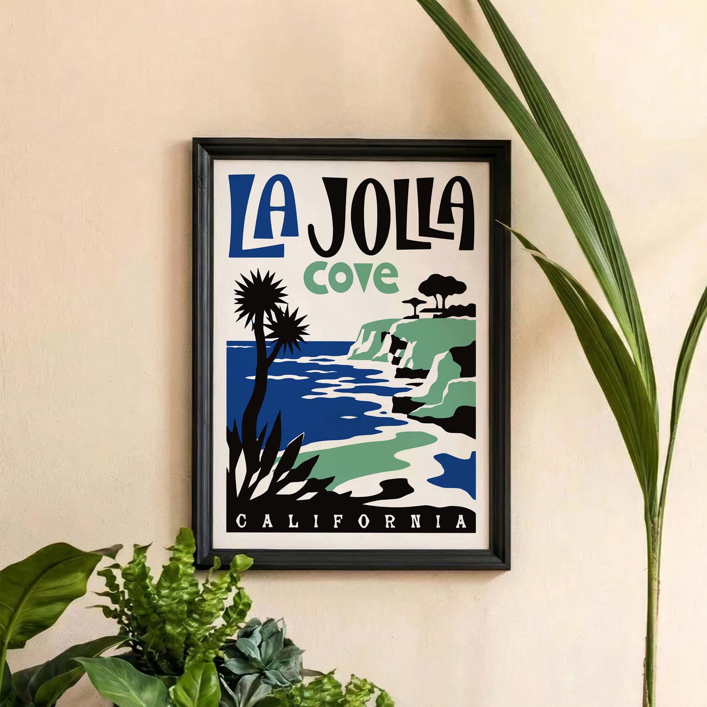 La Jolla Cove California Poster Print