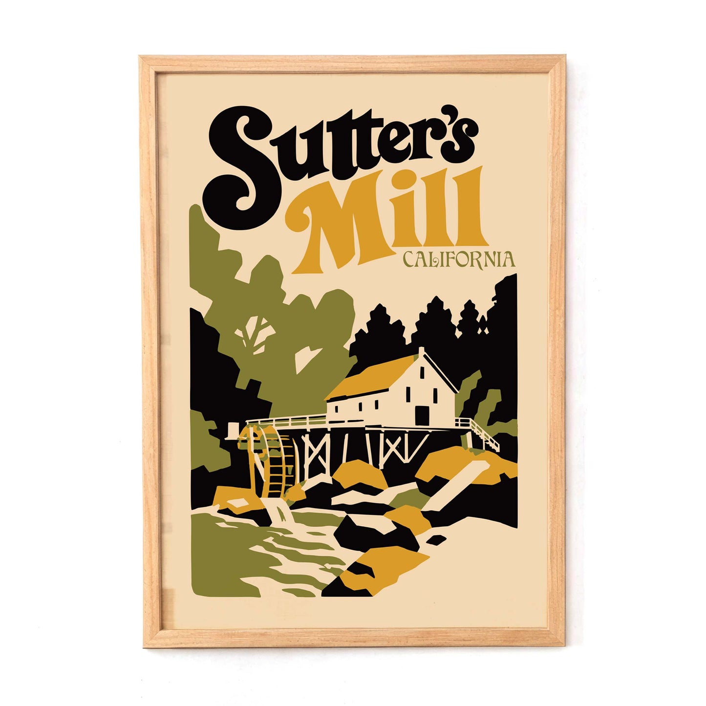 Sutter’s Mill California Poster Print