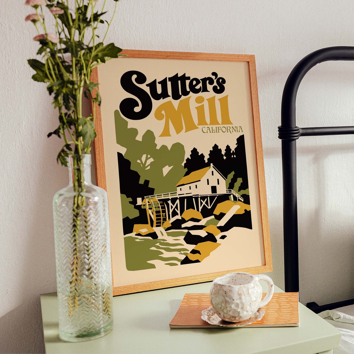 Sutter’s Mill California Poster Print