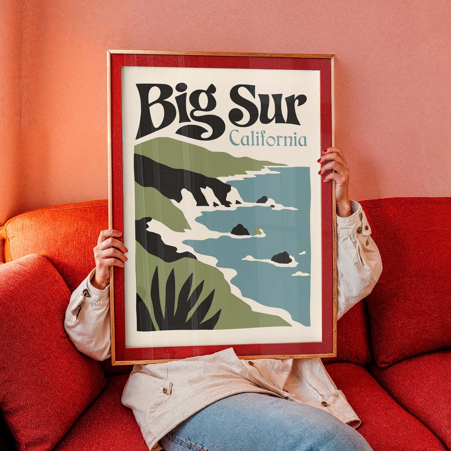 Big Sur California Coastal Poster Print