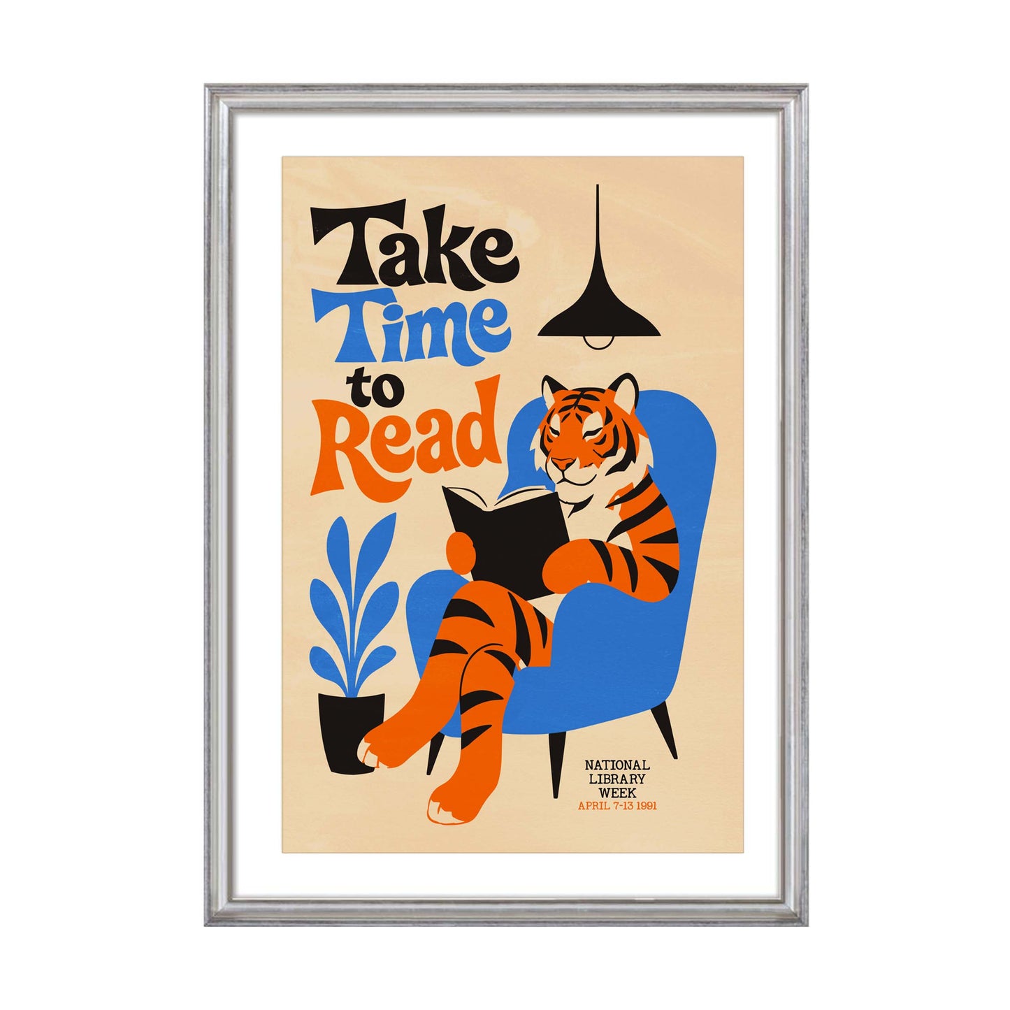 Tiger Reading Nook Wall Art
