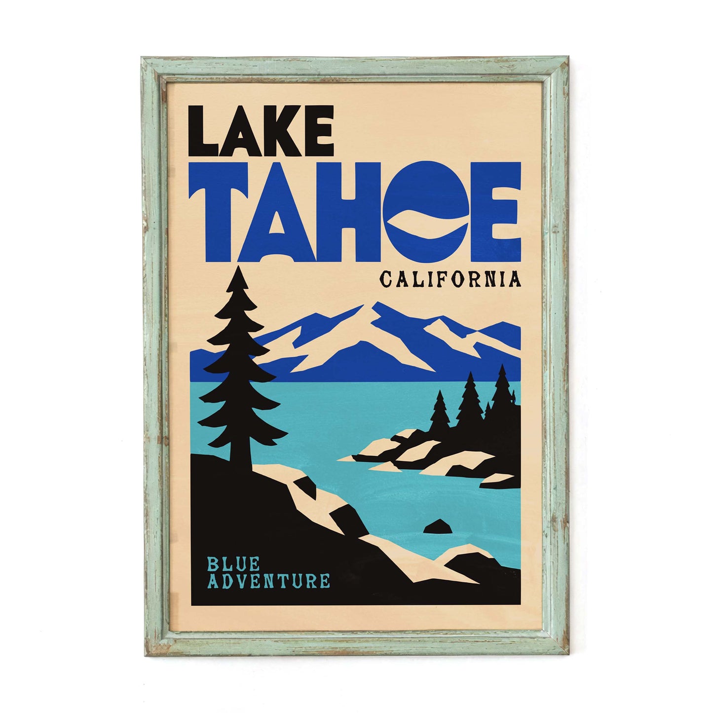Lake Tahoe Cabin Living Room Print