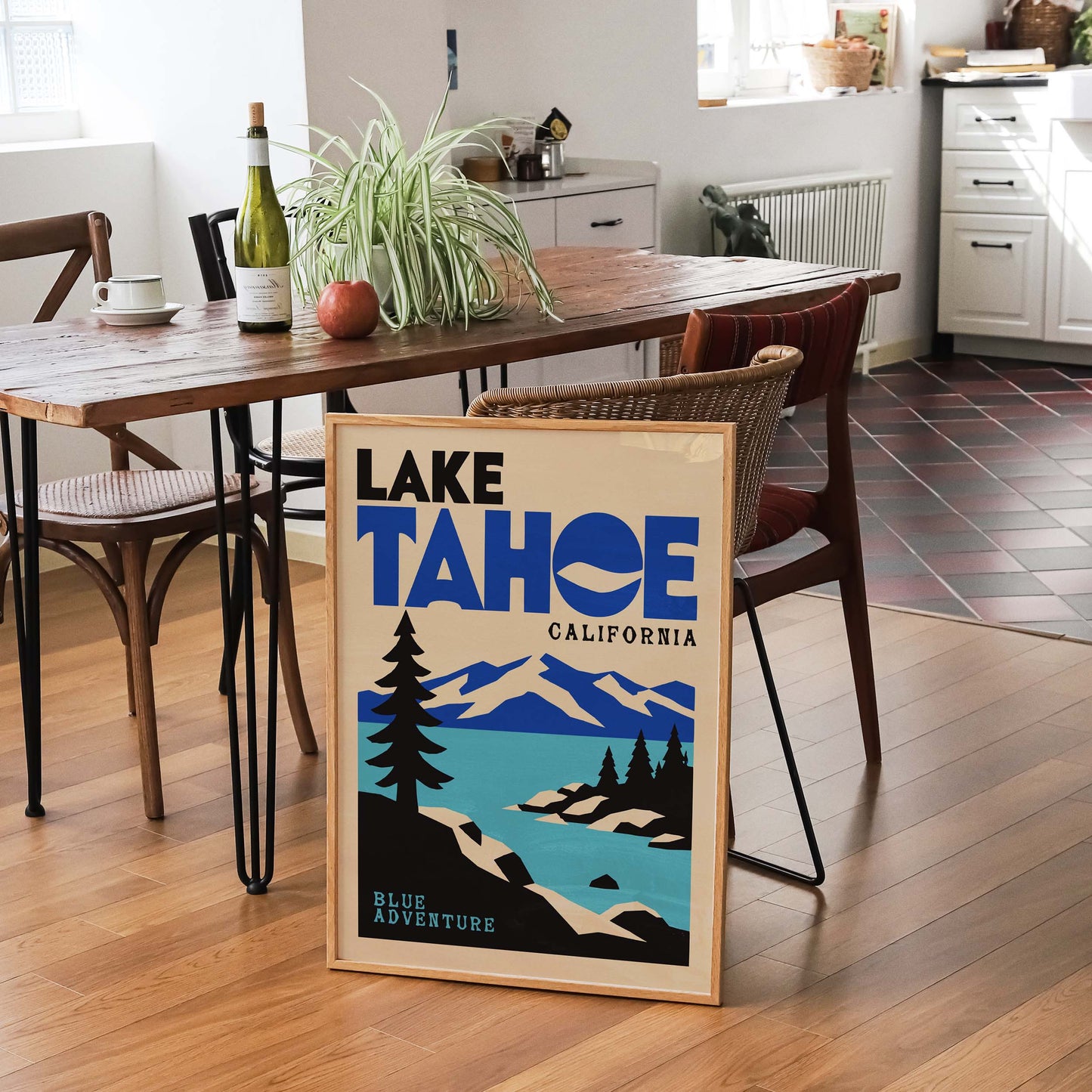 Lake Tahoe Cabin Living Room Print