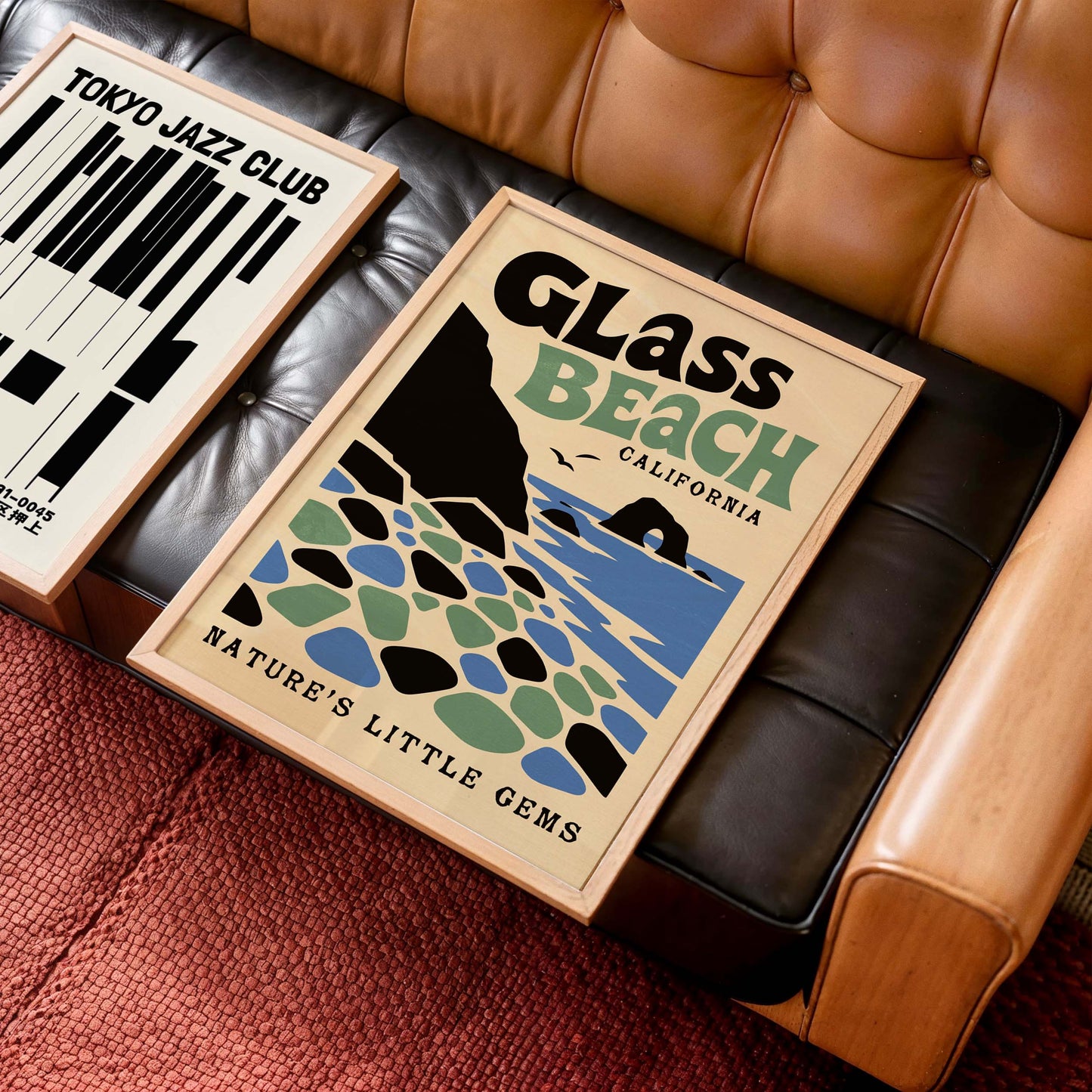 Glass Beach Coastal Bedroom Print