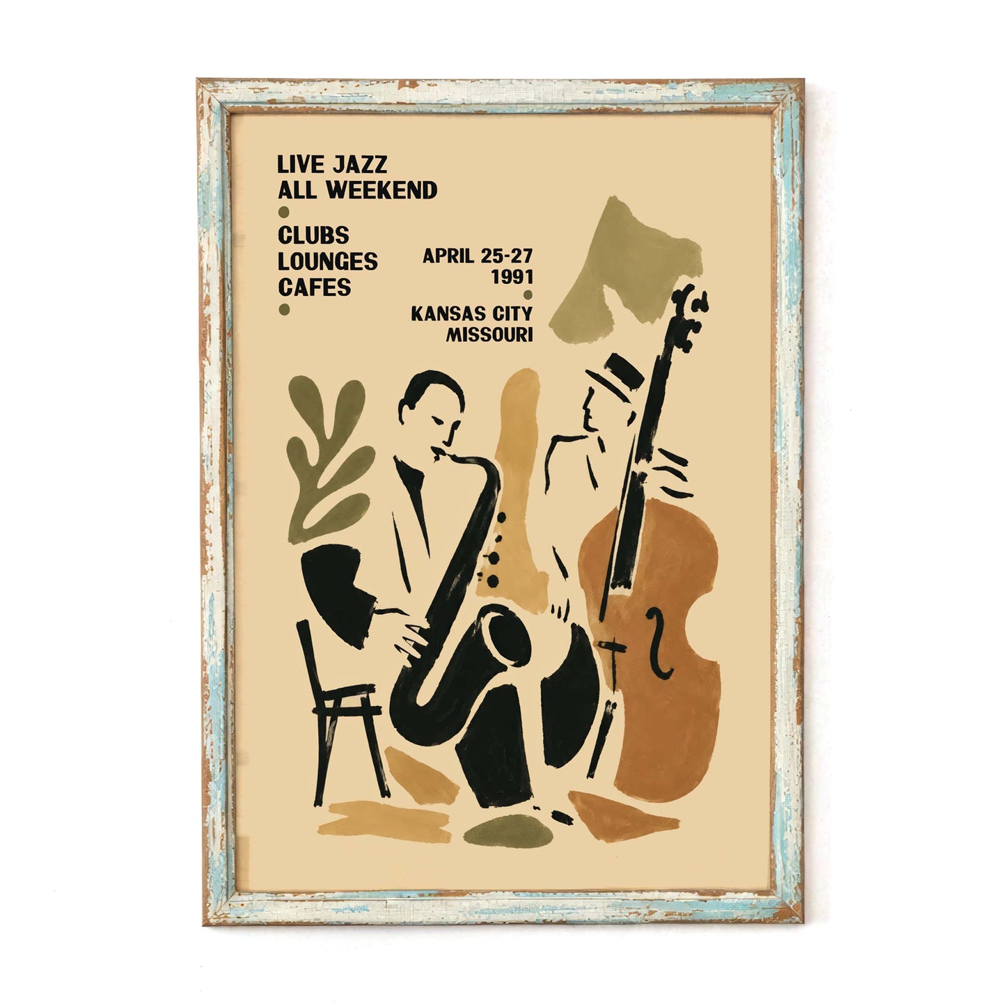 Live Jazz Music Room Print