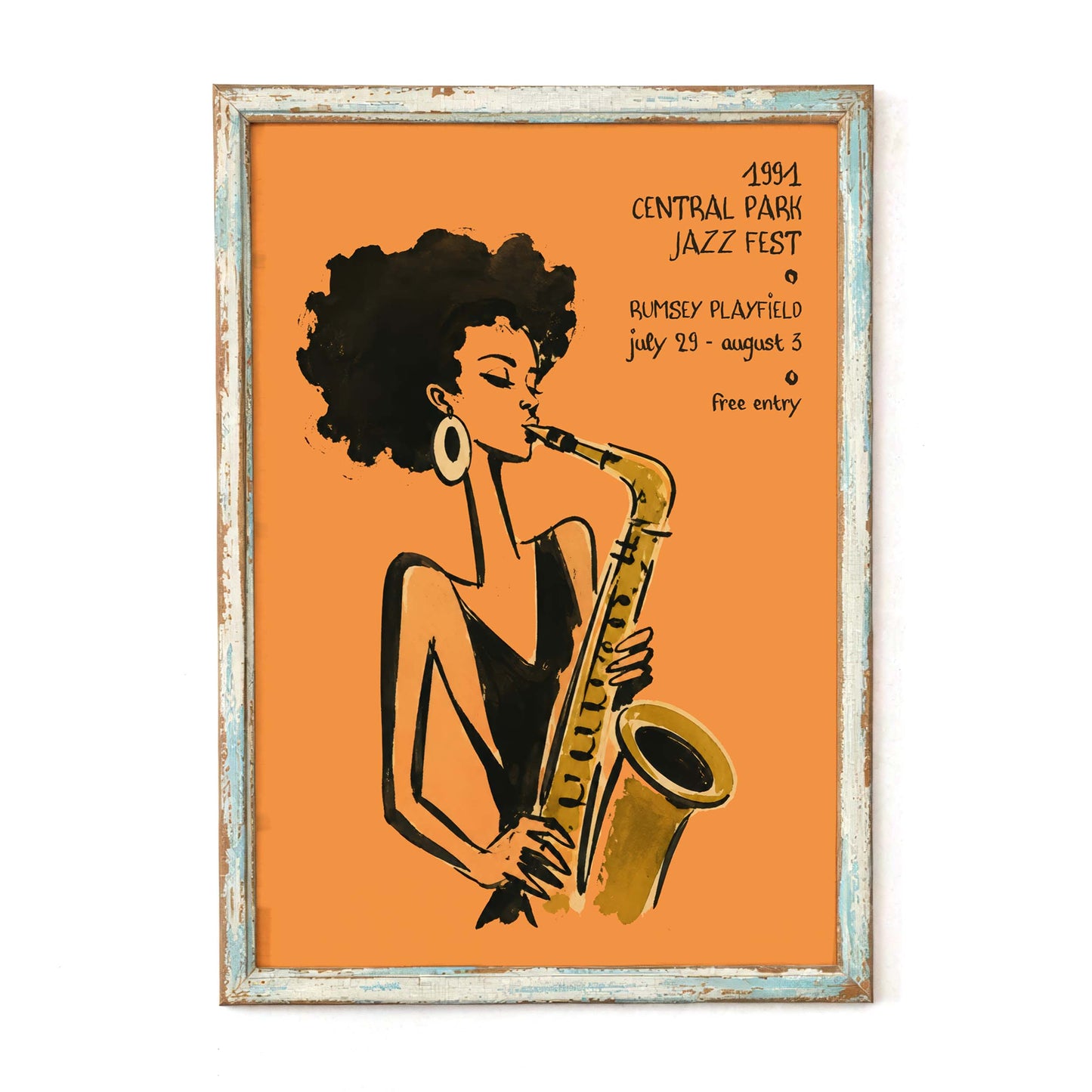 Central Park Jazz Fest Music Room Print